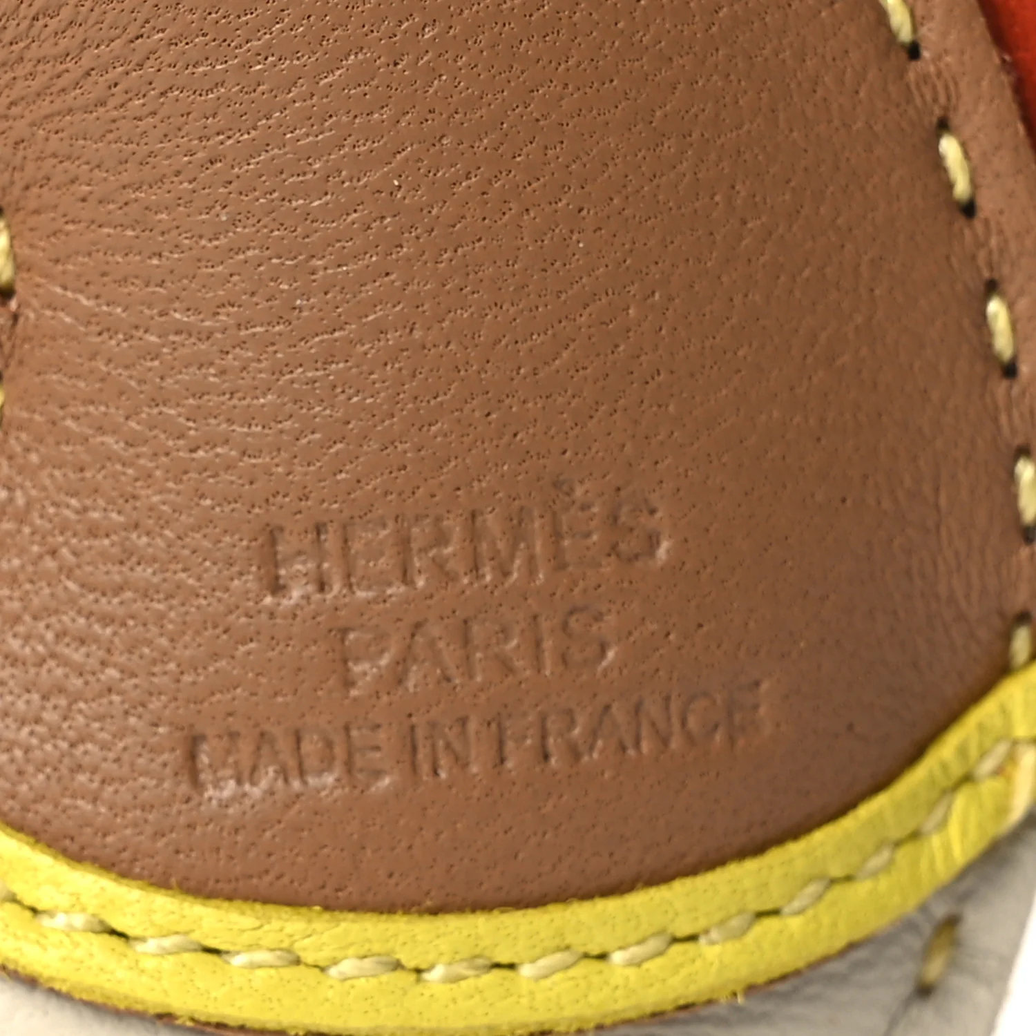 Milo Lambskin Geegee Savannah Bag Charm Chai Craie Lime - Image 3
