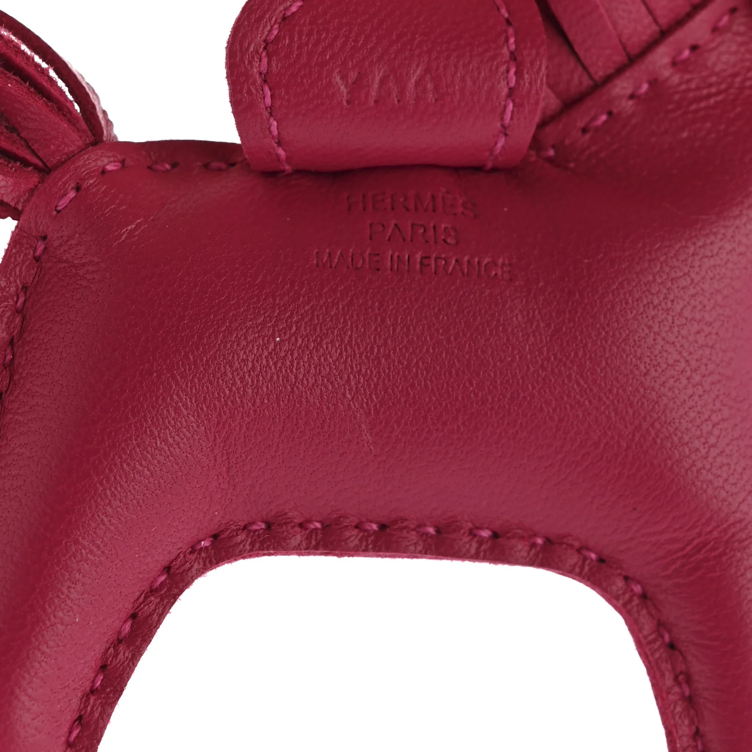 Milo Lambskin Grigri Rodeo Horse Bag Charm PM Rose Mexico - Image 3