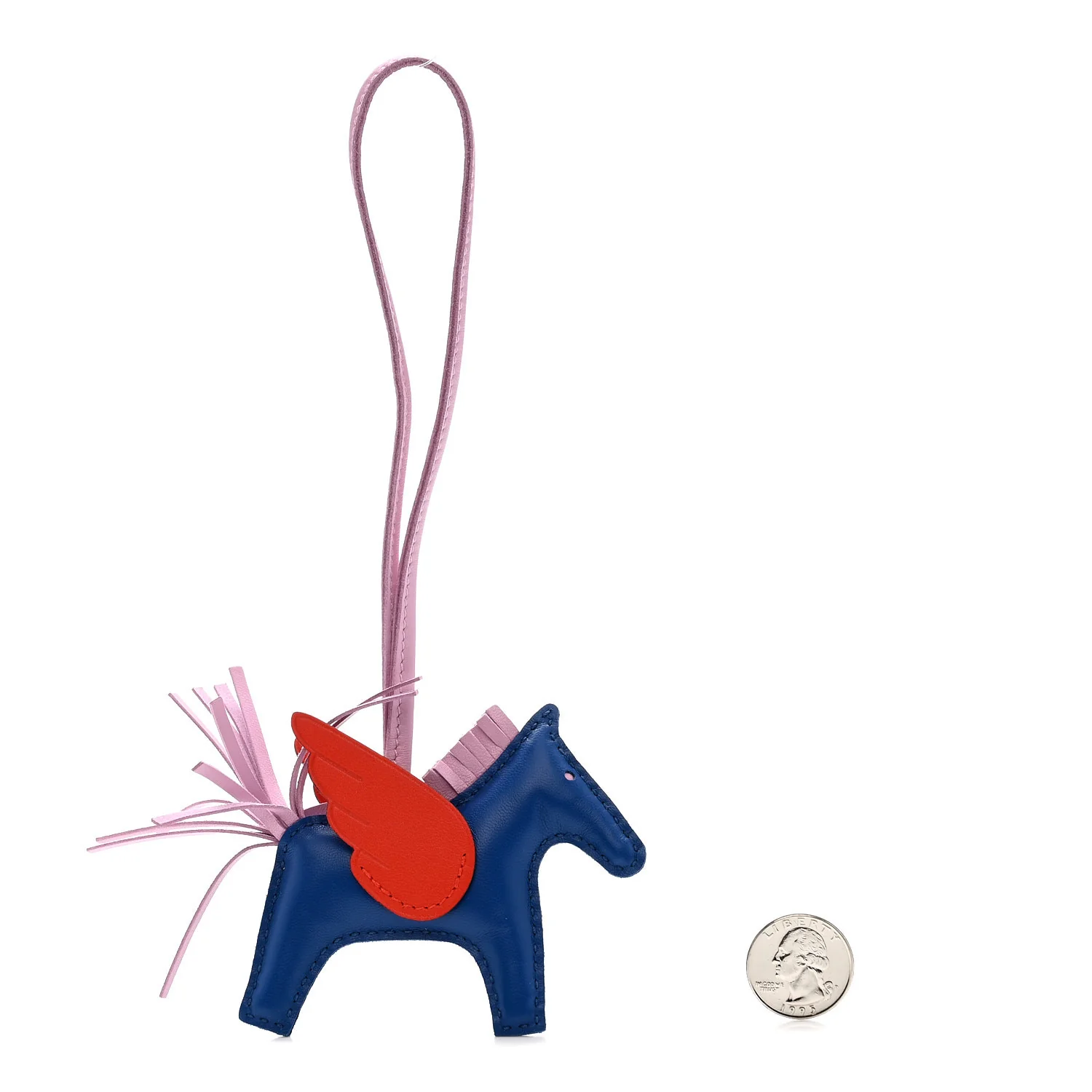 Milo Lambskin Grigri Rodeo Pegase Horse Bag Charm PM Bleu France Mauve Sylvestre Capucine - Image 2