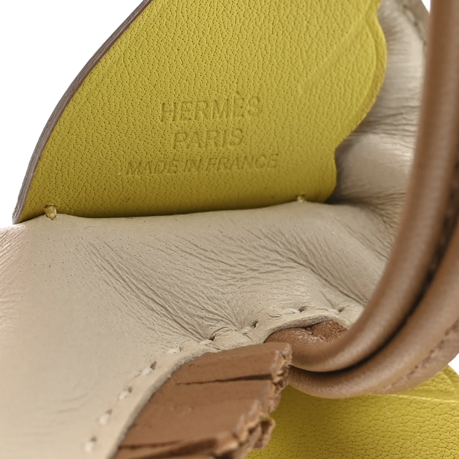 Milo Lambskin Grigri Rodeo Pegase Horse Bag Charm PM Craie Chai Lime - Image 4