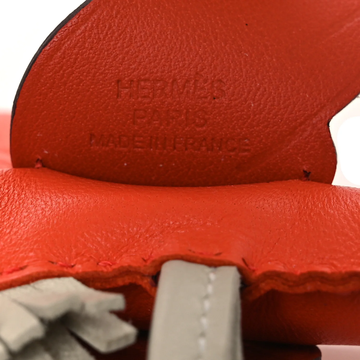 Milo Lambskin Grigri Rodeo Pegase Horse Bag Charm PM Orange Poppy Craie Terre Battue - Image 3