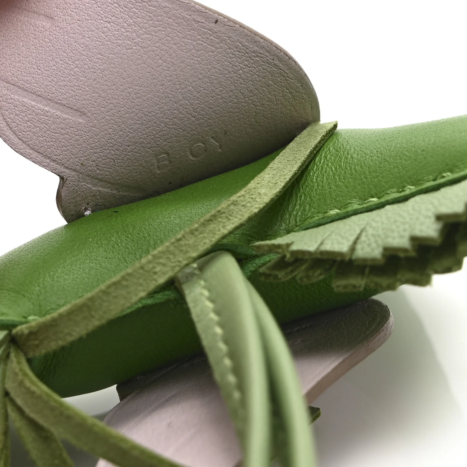 Milo Lambskin Grigri Rodeo Pegase Horse Bag Charm PM Vert Yucca Vert Criquet Mauve Pale - Image 4