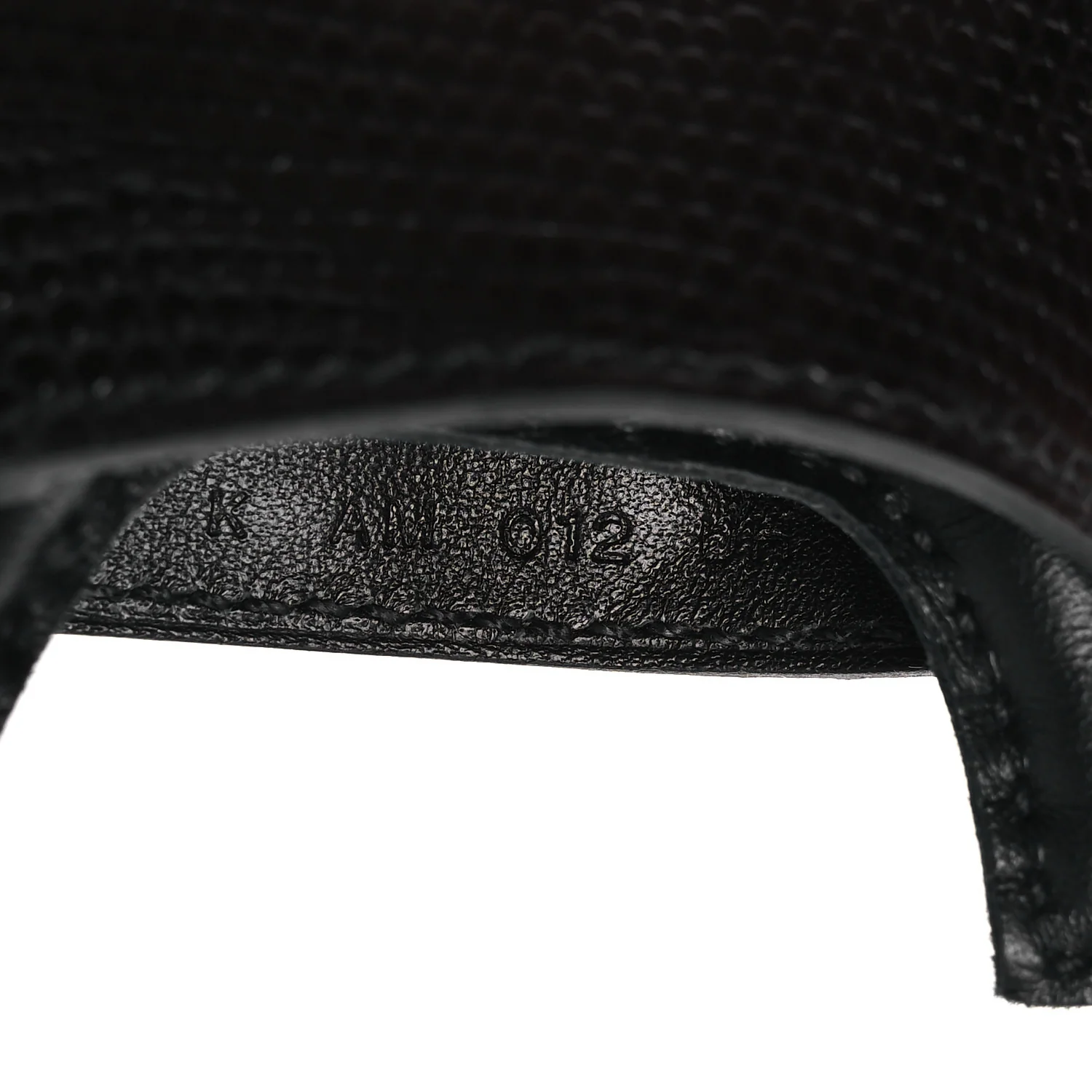 Milo Lambskin Niloticus Lizard Touch Studded Grigri Rodeo Robeo Rock Horse Bag Charm PM Black - Image 3