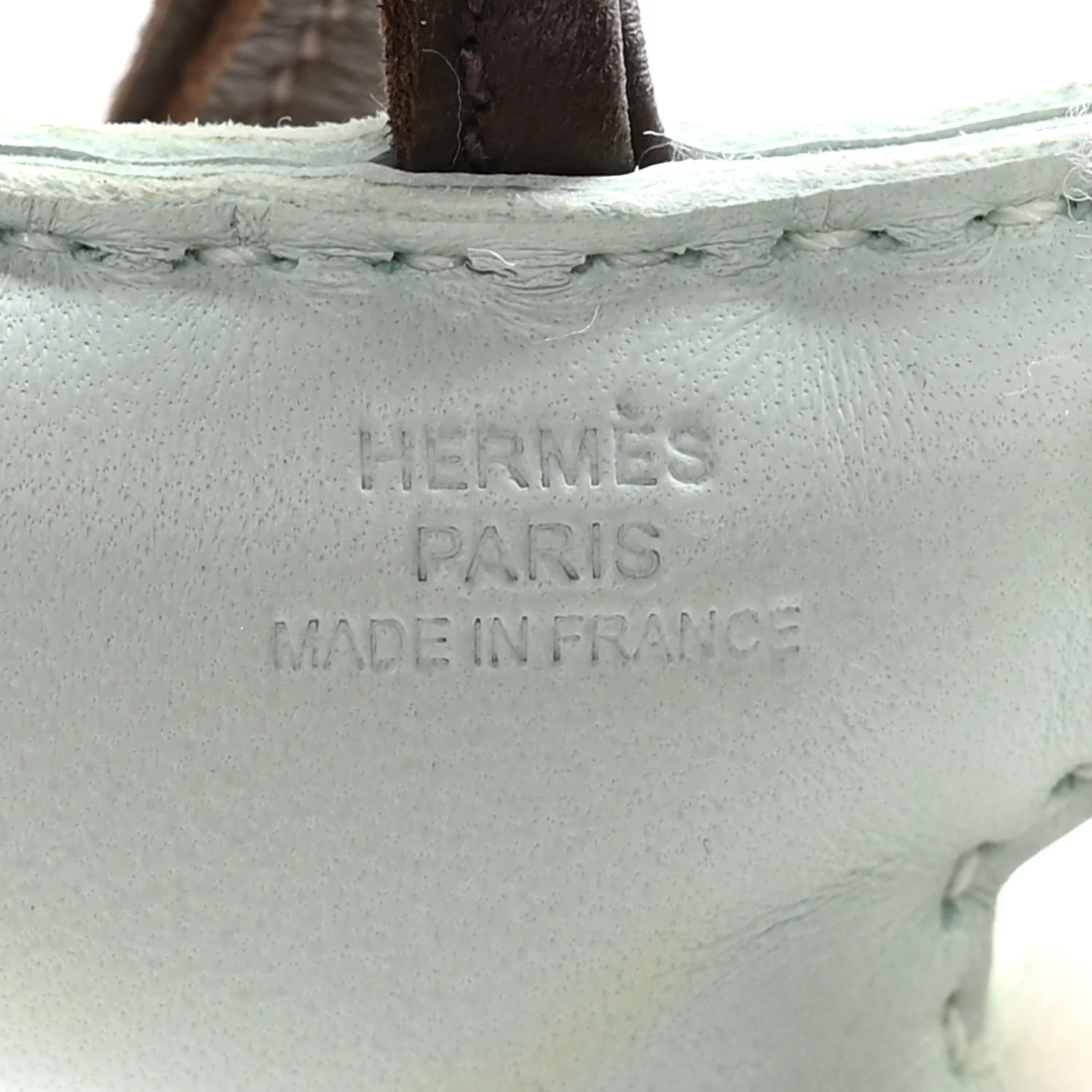Milo Lambskin Shearling Budy Charm Vert Peppermint Chocolate - Image 3