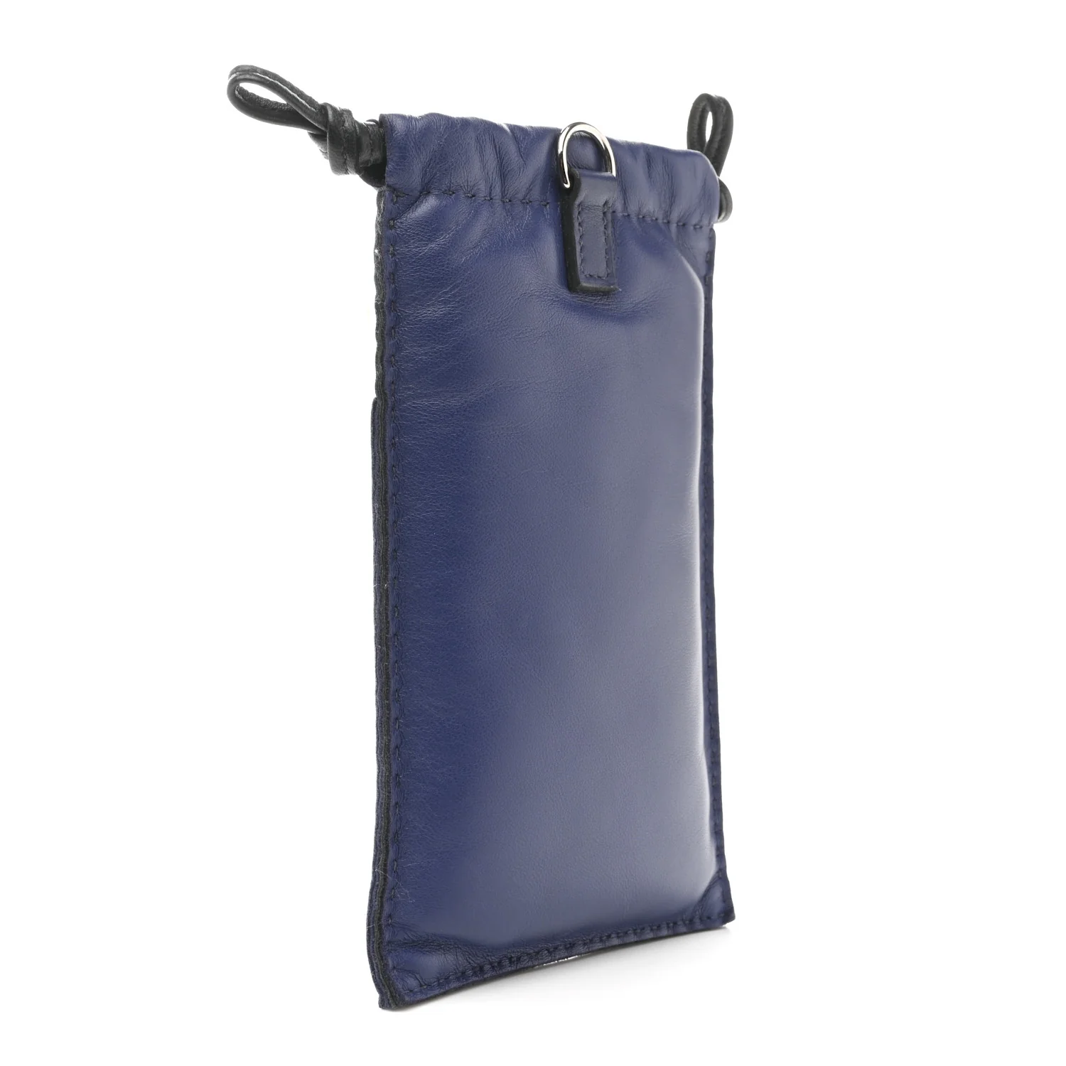 Milo Lambskin Swift Pilo Phone Case Bleu Saphir Black - Image 3