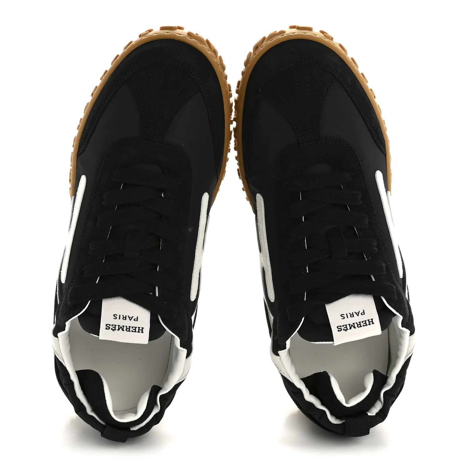 Nappa Suede Goatskin Jet Sneakers 38 Black - Image 2