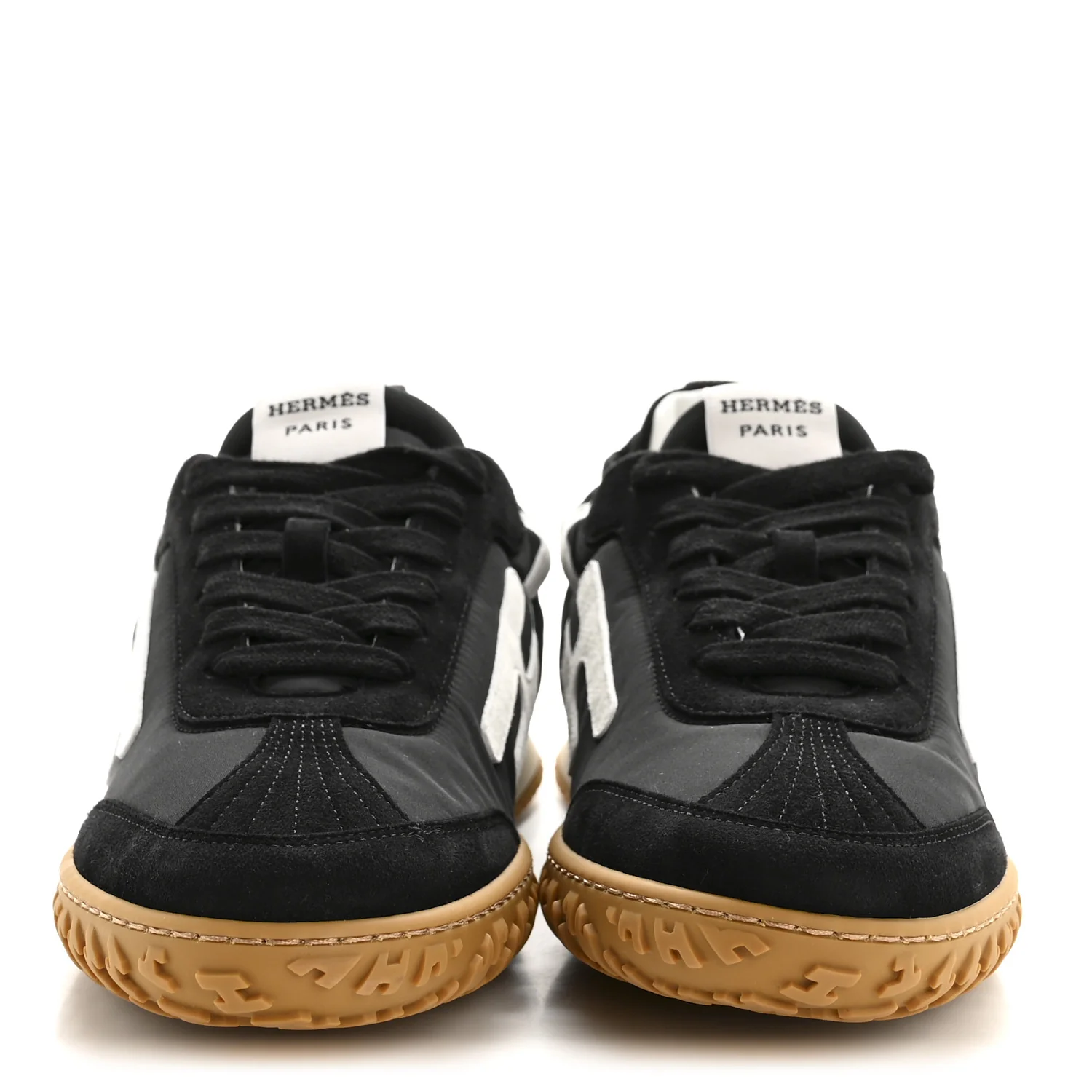 Nappa Suede Goatskin Jet Sneakers 38 Black - Image 3