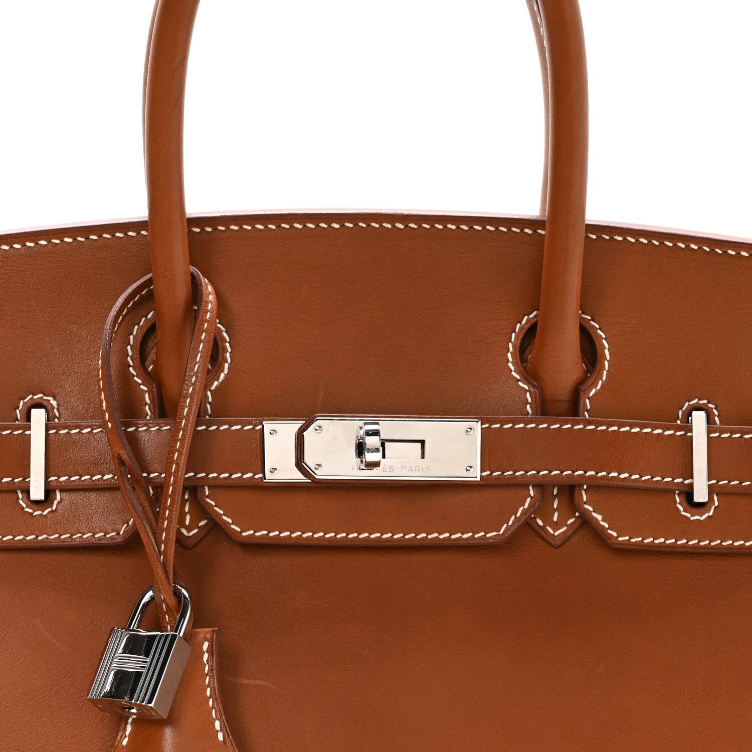 Natural Barenia Birkin 30 Fauve - Image 7