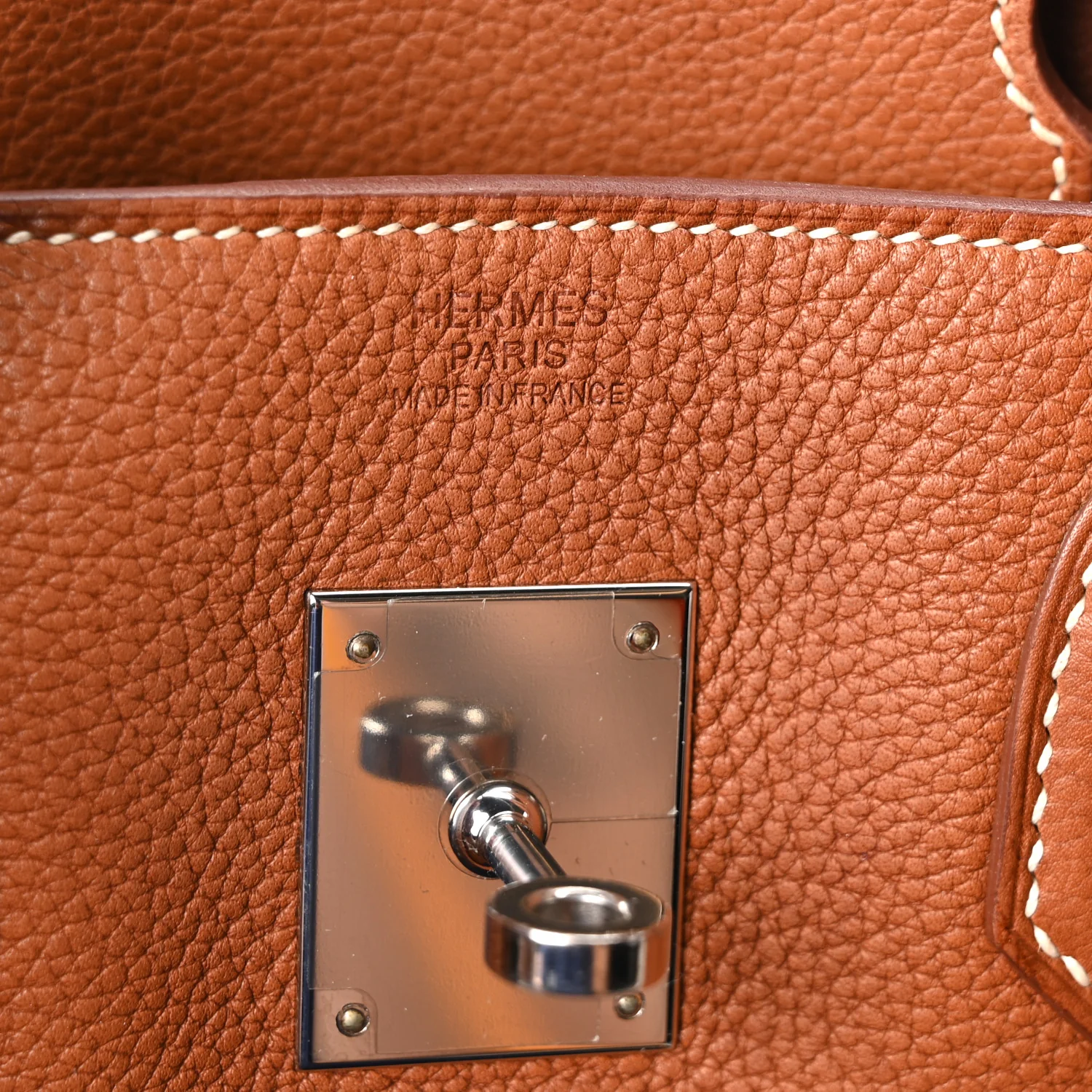 Natural Barenia Faubourg Birkin 30 Fauve - Image 6