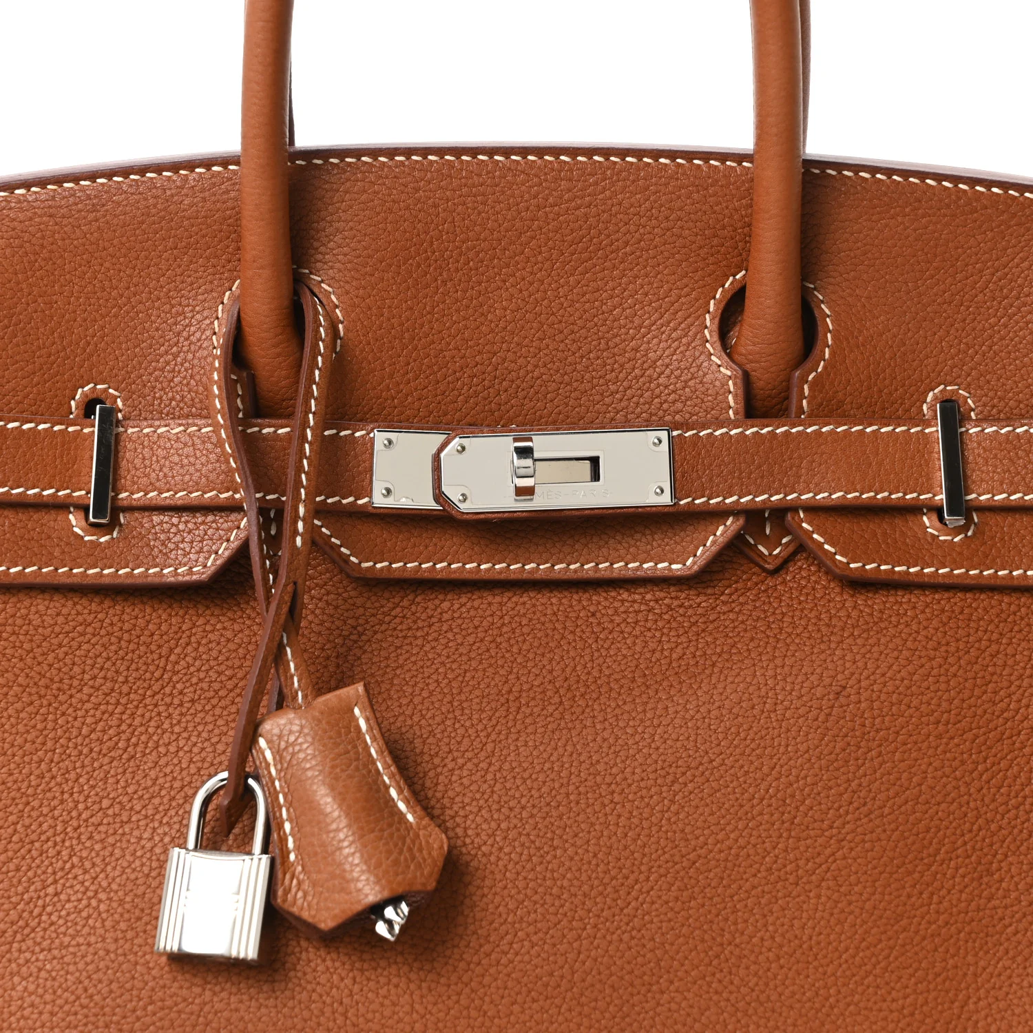 Natural Barenia Faubourg Birkin 30 Fauve - Image 8