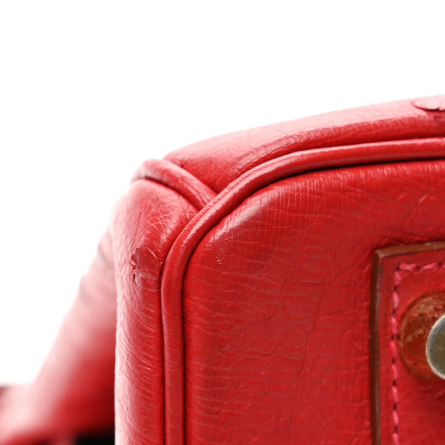 Ostrich Birkin 30 Rouge Vif - Image 12