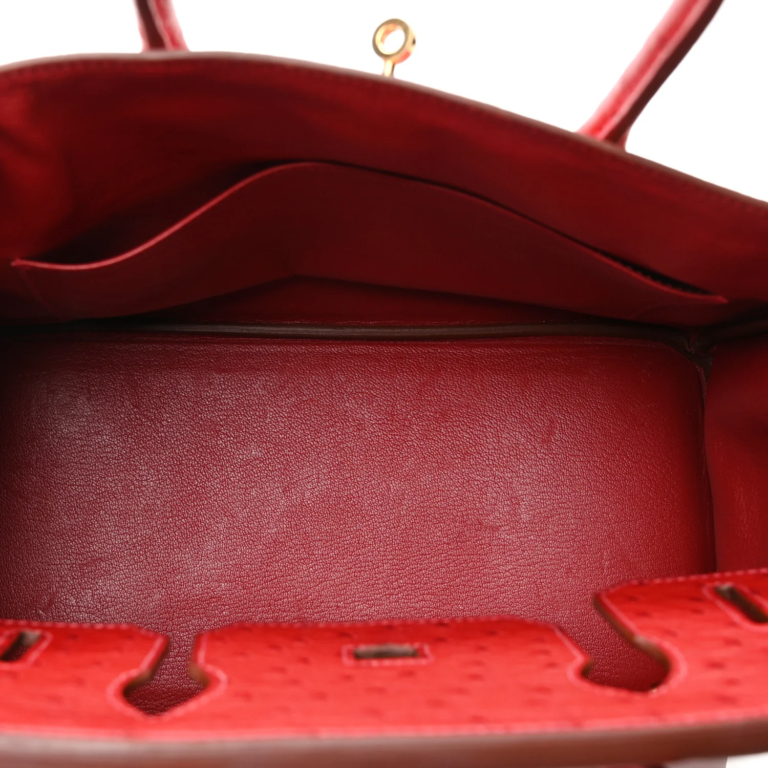 Ostrich Birkin 30 Rouge Vif - Image 5