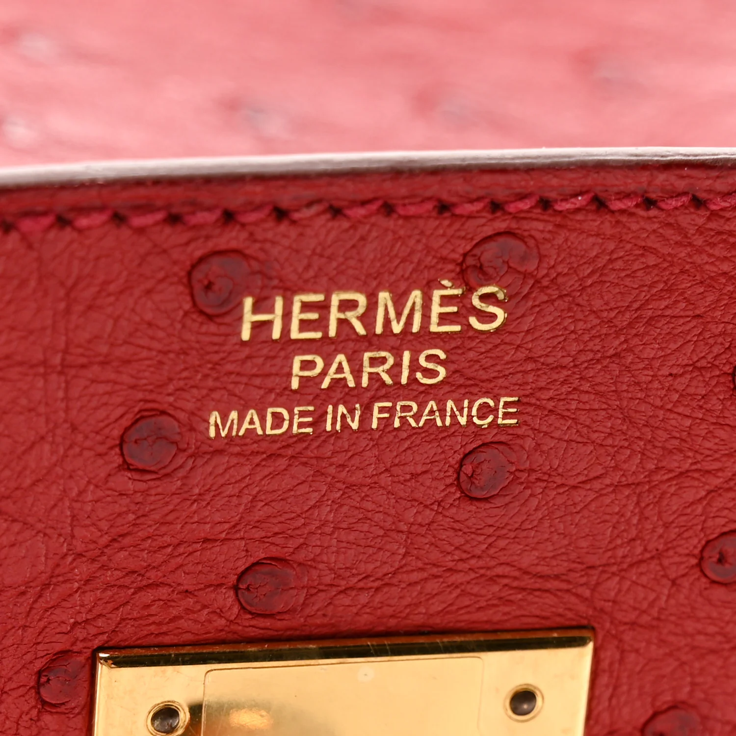Ostrich Birkin 30 Rouge Vif - Image 6