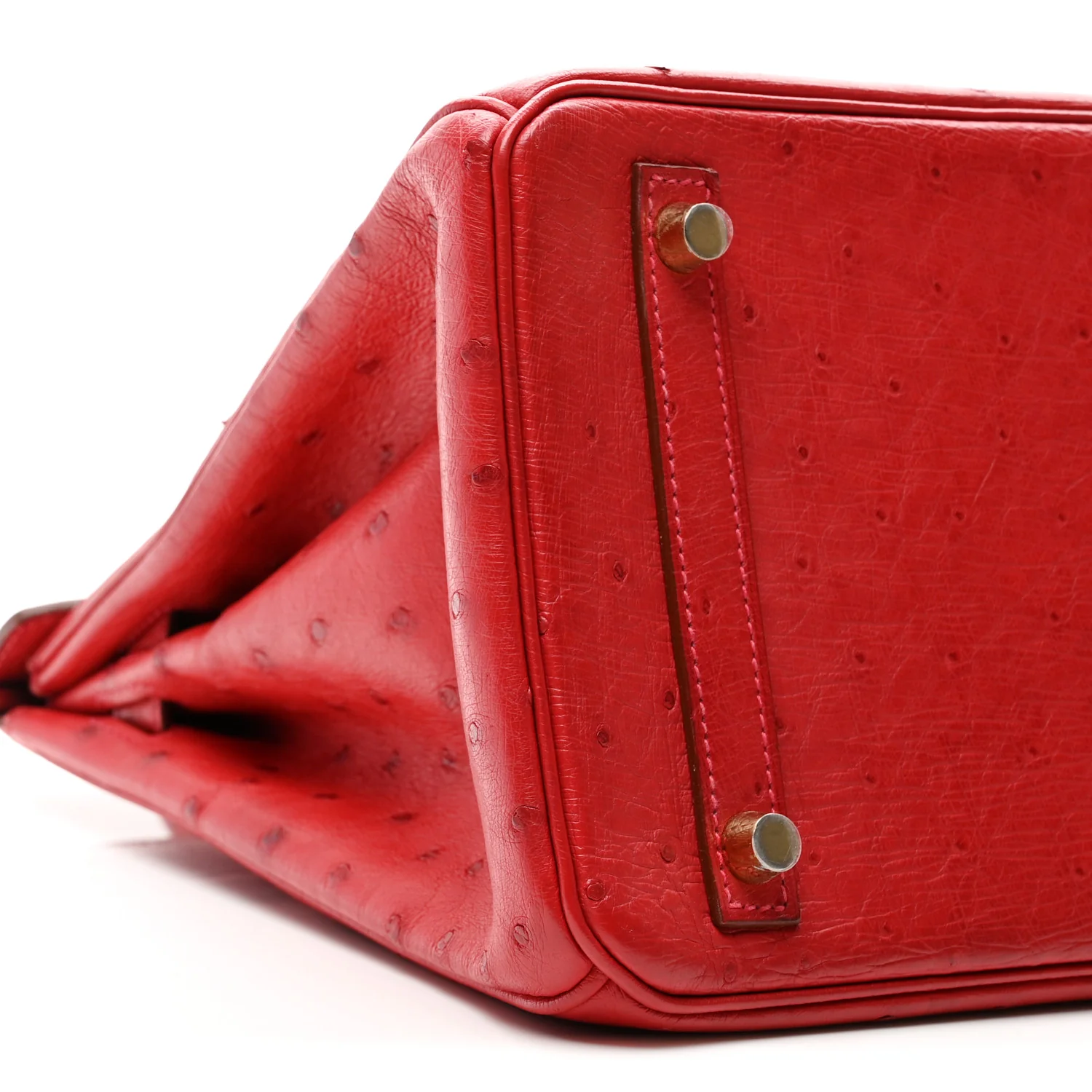 Ostrich Birkin 30 Rouge Vif - Image 9