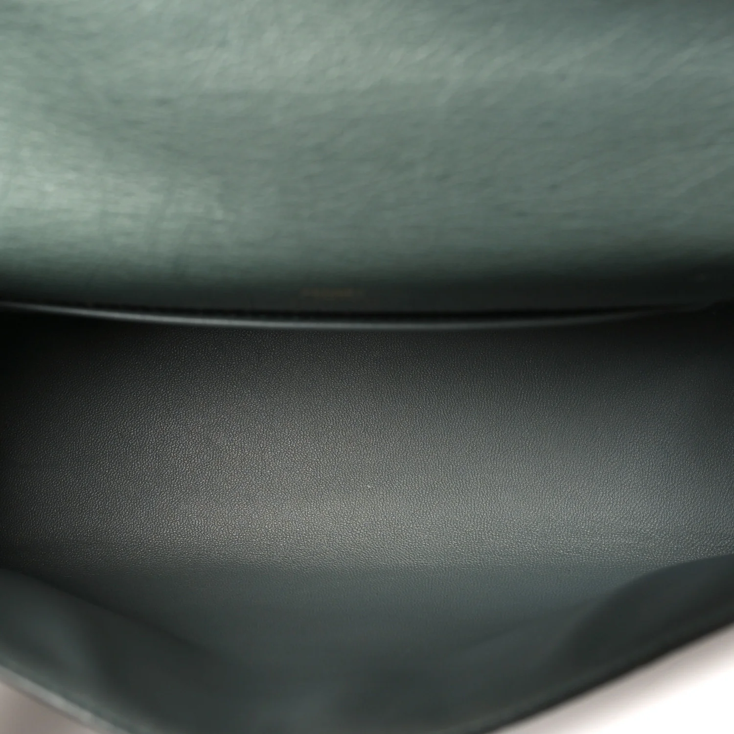 Ostrich Kelly Pochette Vert Amande - Image 6