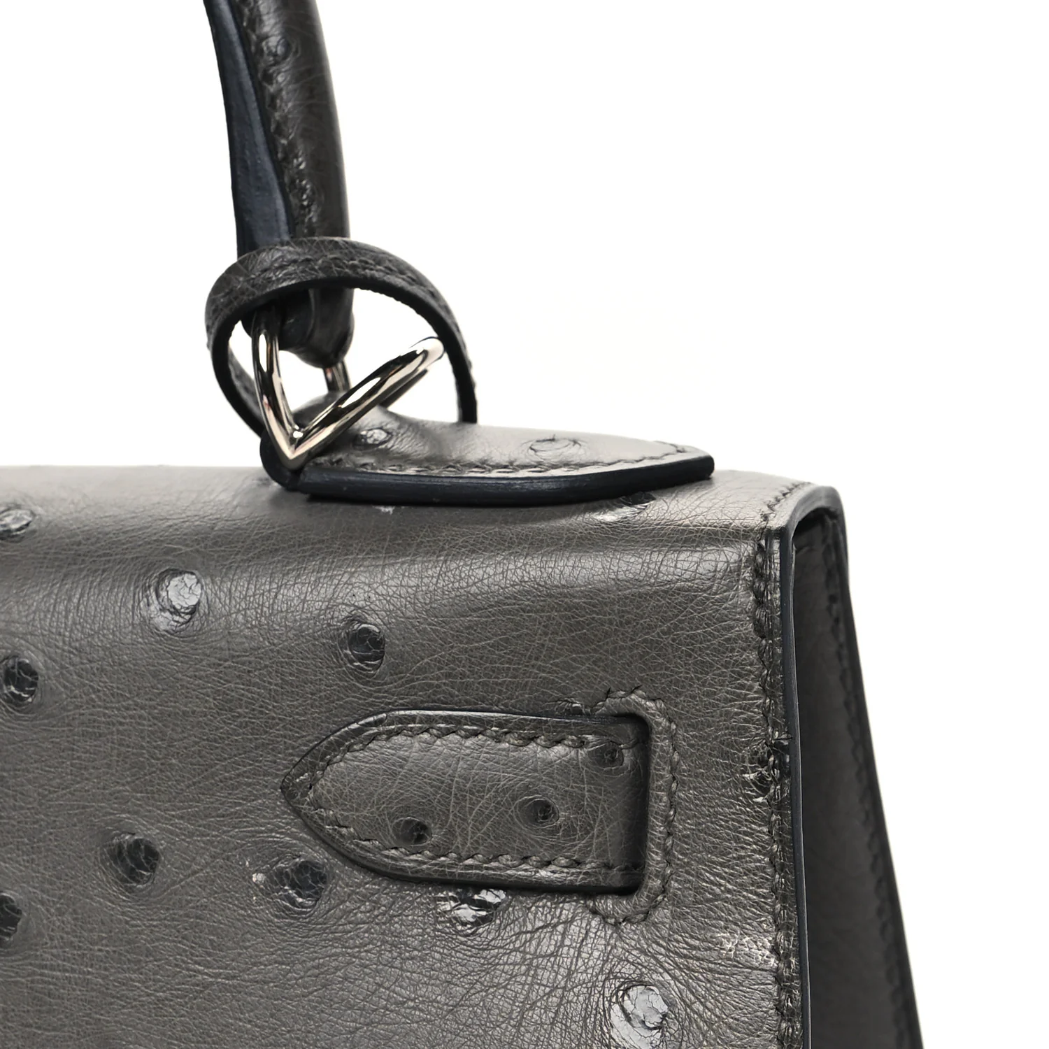 Ostrich Kelly Sellier 28 Graphite - Image 11
