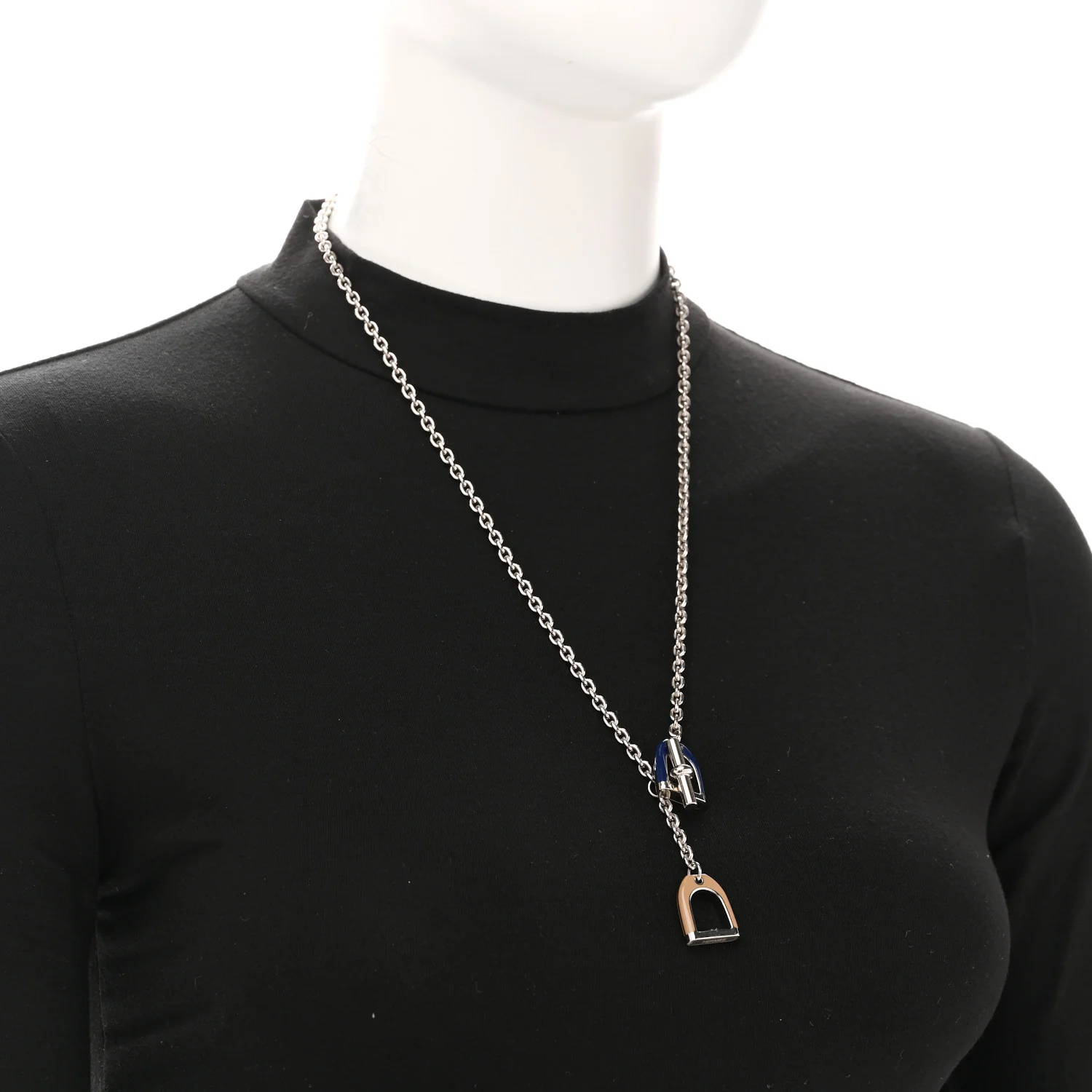 Palladium Lacquered Etrier Necklace - Image 2
