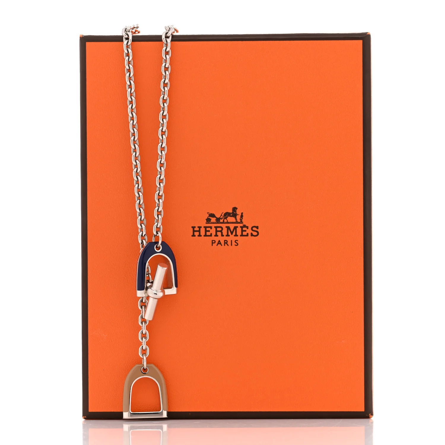 Palladium Lacquered Etrier Necklace - Image 7