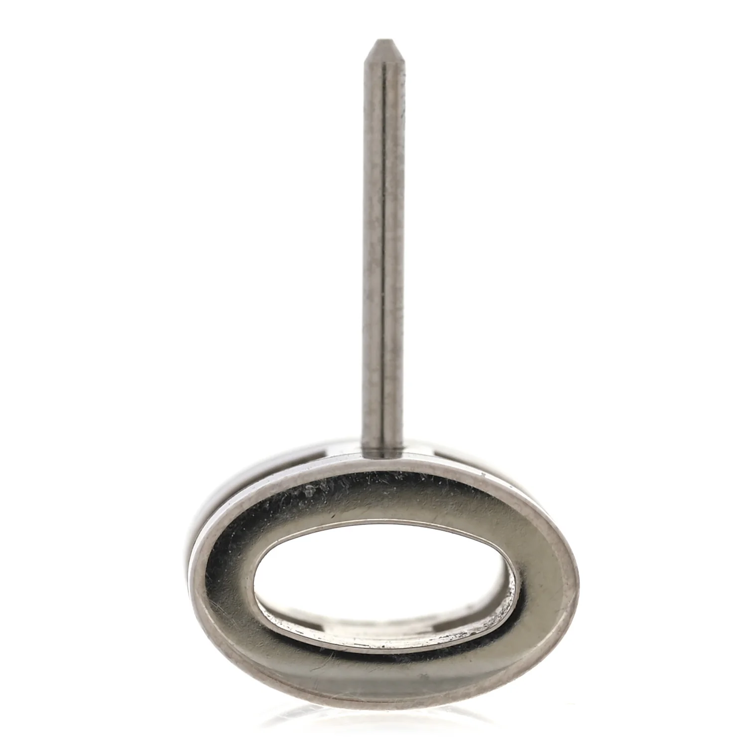 Palladium Lacquered Mini Pop H Earrings Black - Image 6