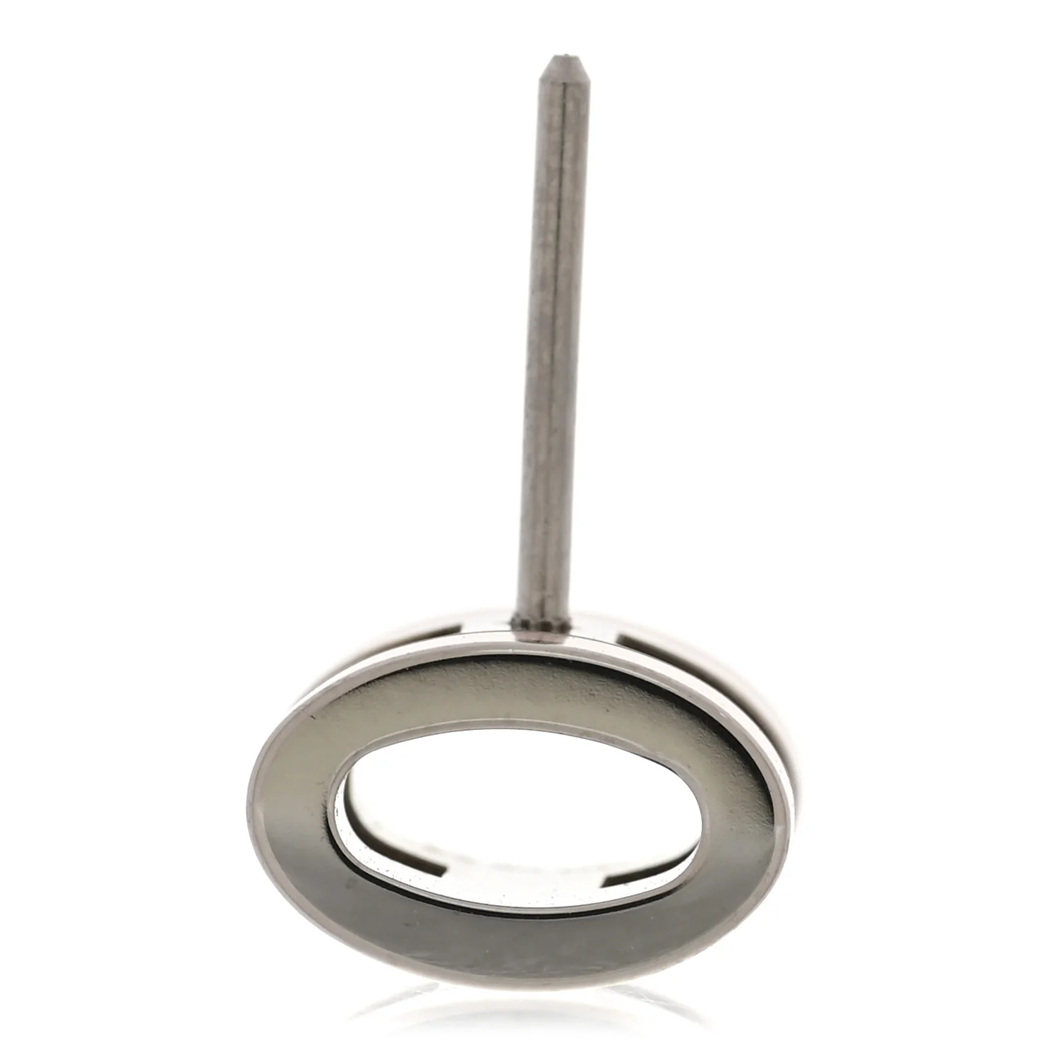 Palladium Lacquered Mini Pop H Earrings Rose Dragee - Image 6