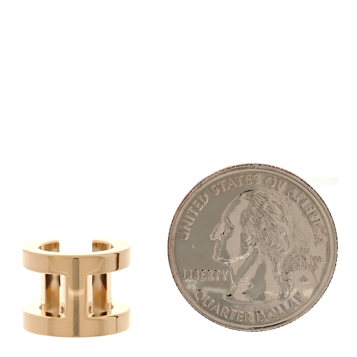 Permabrass Mini H Perle Twilly Ring Rouge H - Image 2