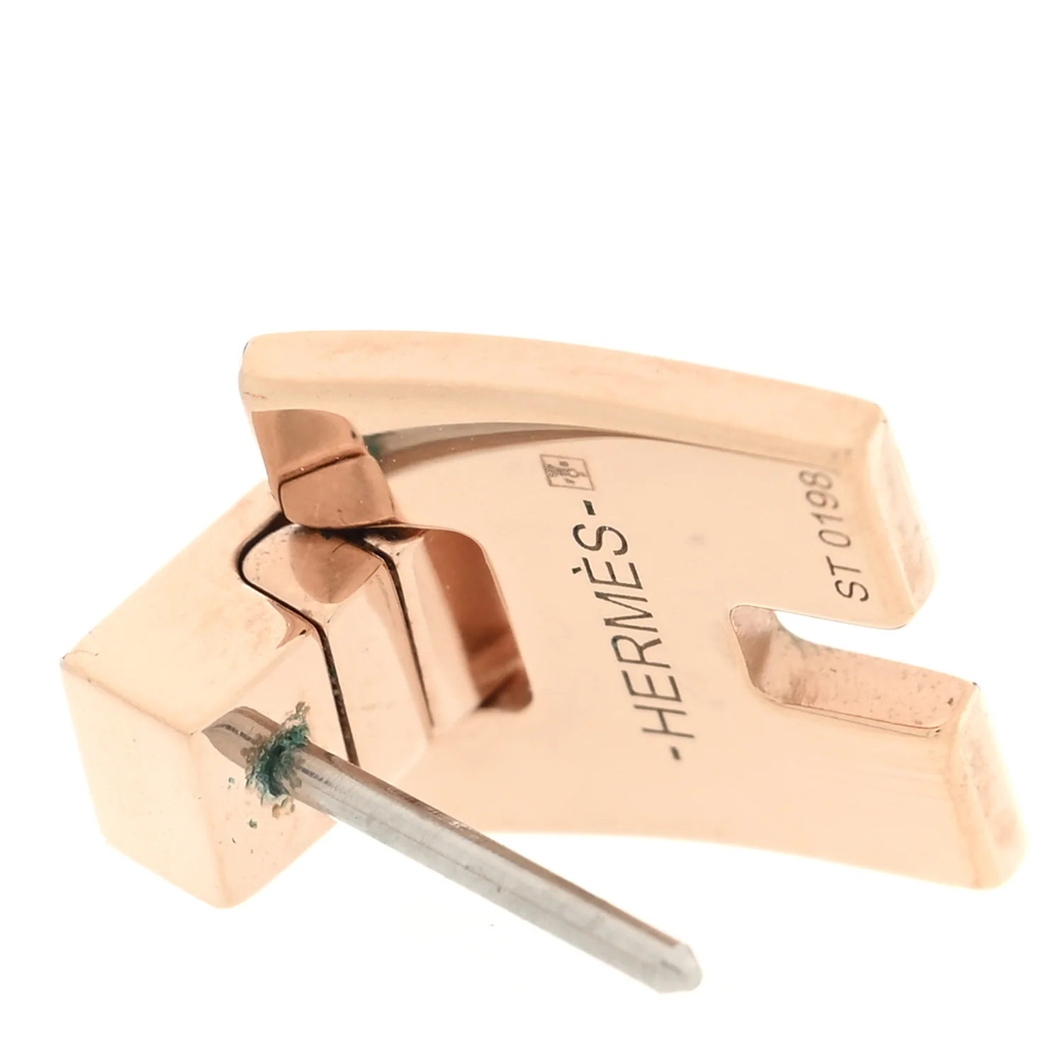 Rose Gold Lacquer Eileen Earrings Black - Image 4