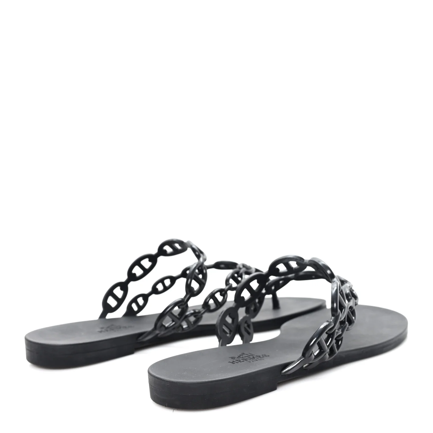 Rubber Chaine d'Ancre Island Sandals 38 Black - Image 5