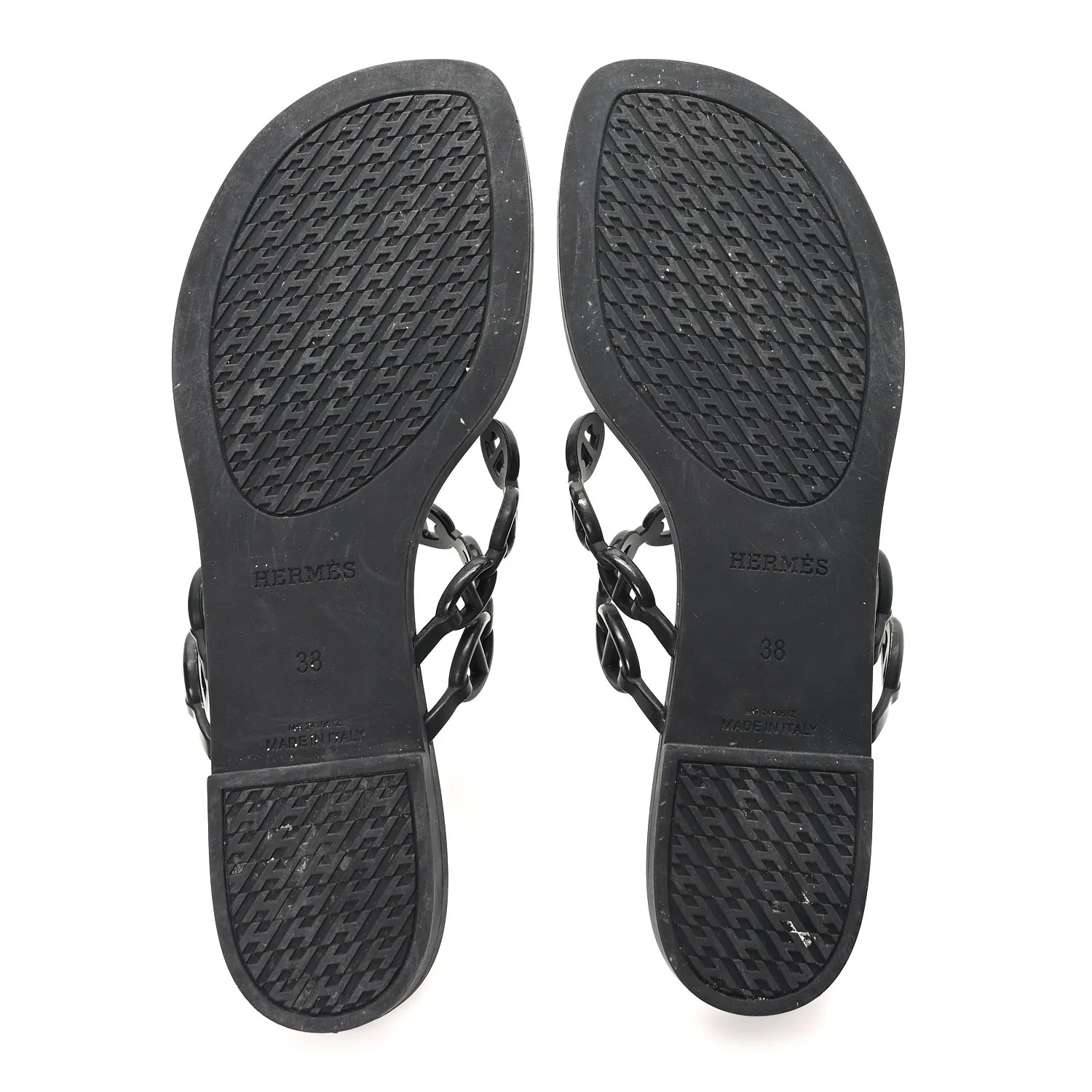 Rubber Chaine d'Ancre Island Sandals 38 Black - Image 6