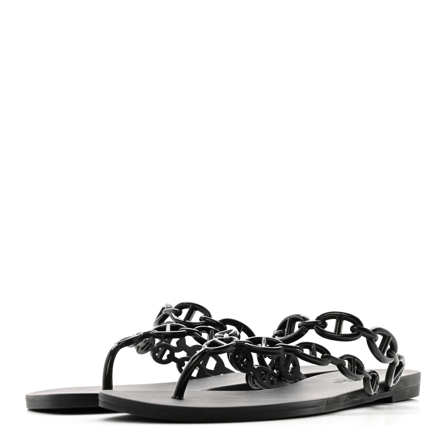 Rubber Chaine d'Ancre Island Sandals 39 Black - Image 4