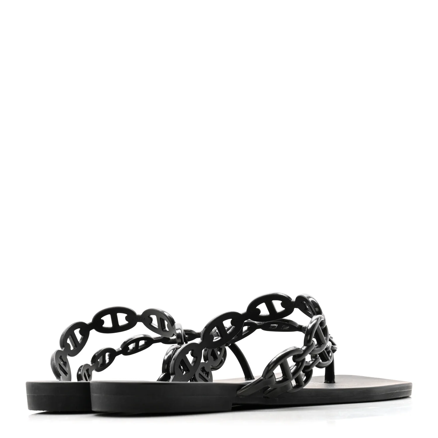 Rubber Chaine d'Ancre Island Sandals 39 Black - Image 5
