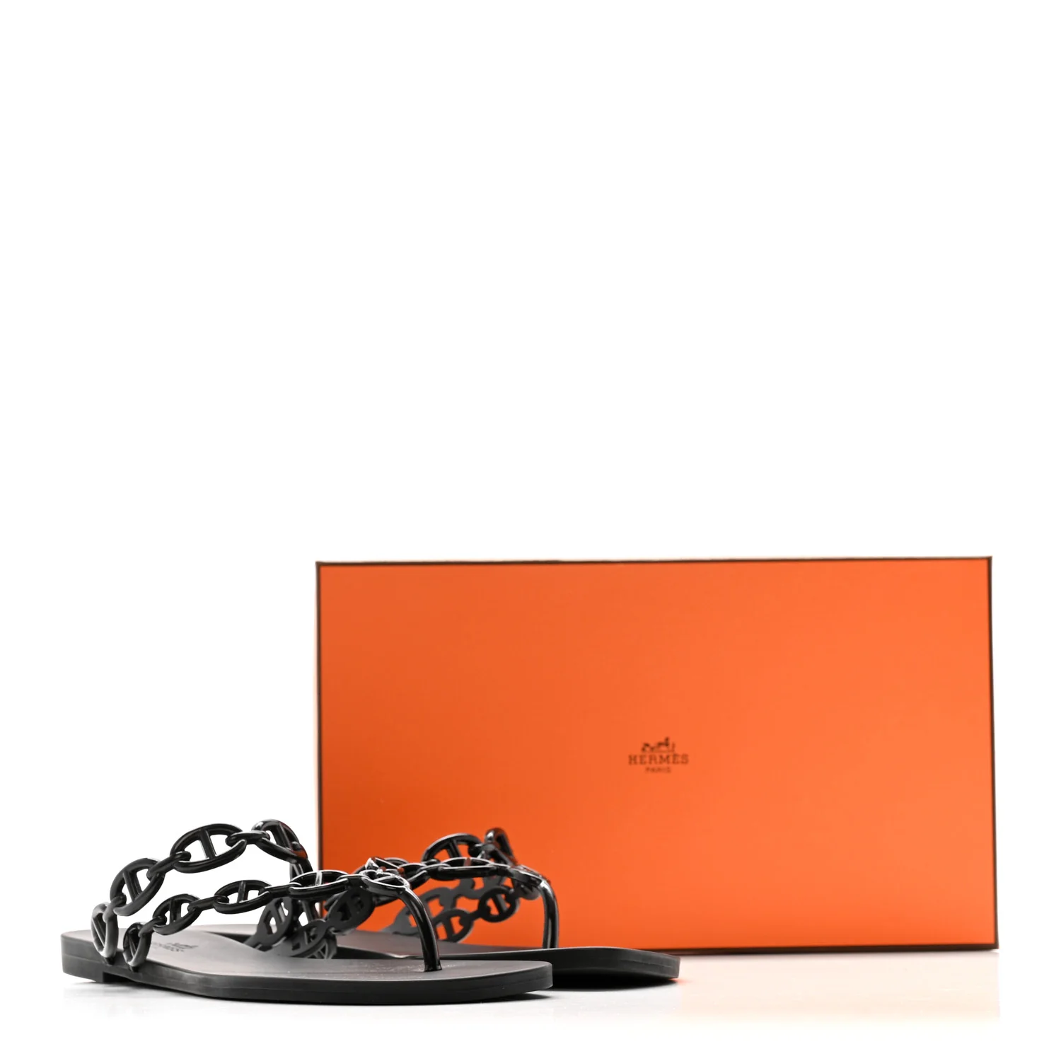 Rubber Chaine d'Ancre Island Sandals 39 Black - Image 9
