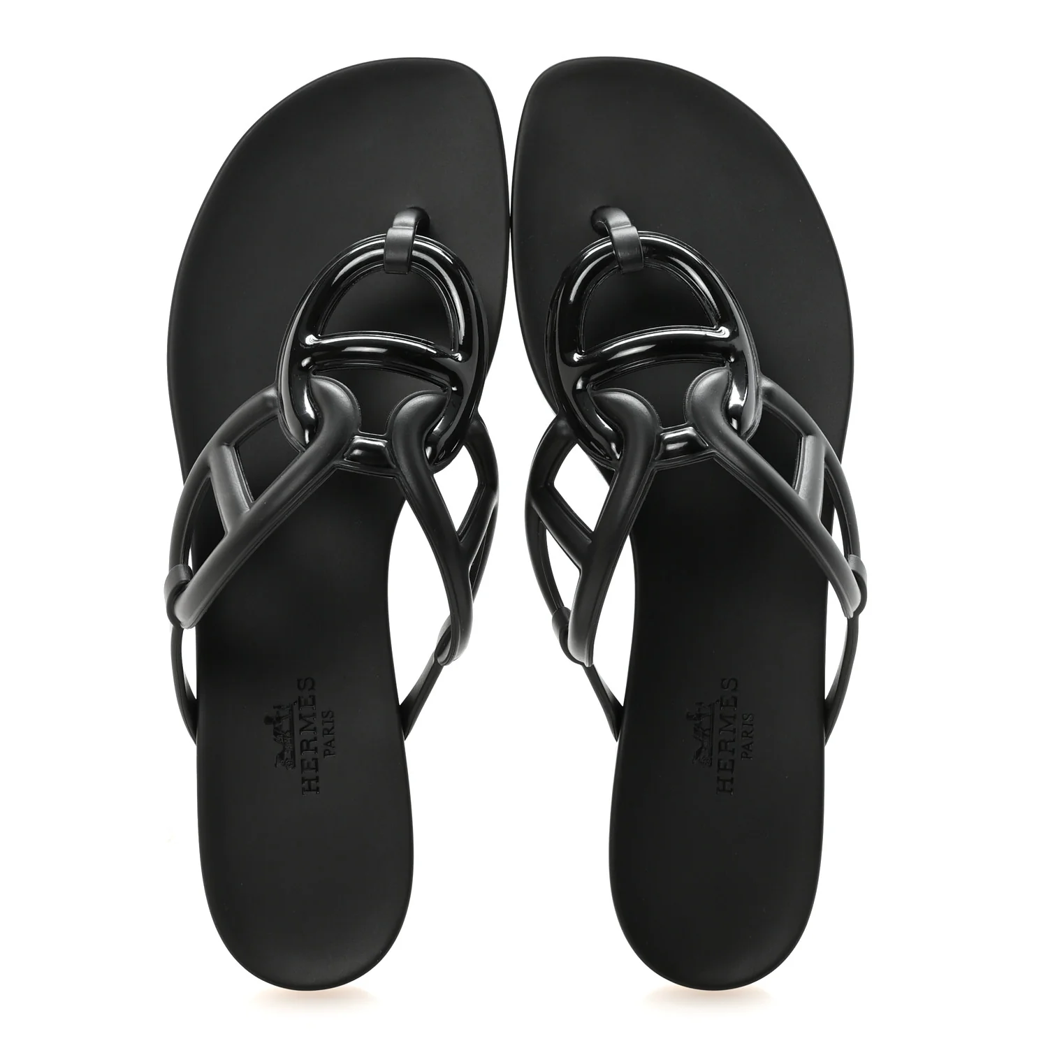 Rubber Womens Egerie Sandals 38 Black - Image 2