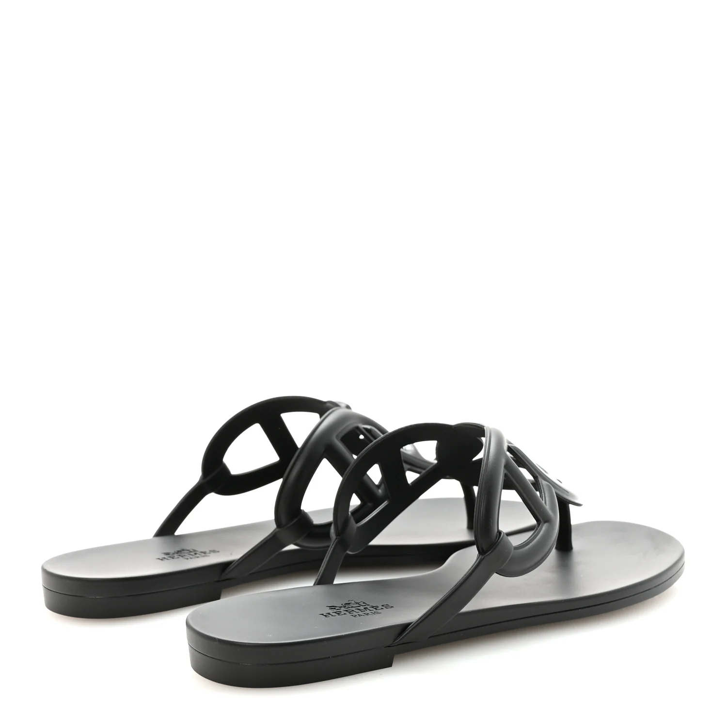 Rubber Womens Egerie Sandals 38 Black - Image 5
