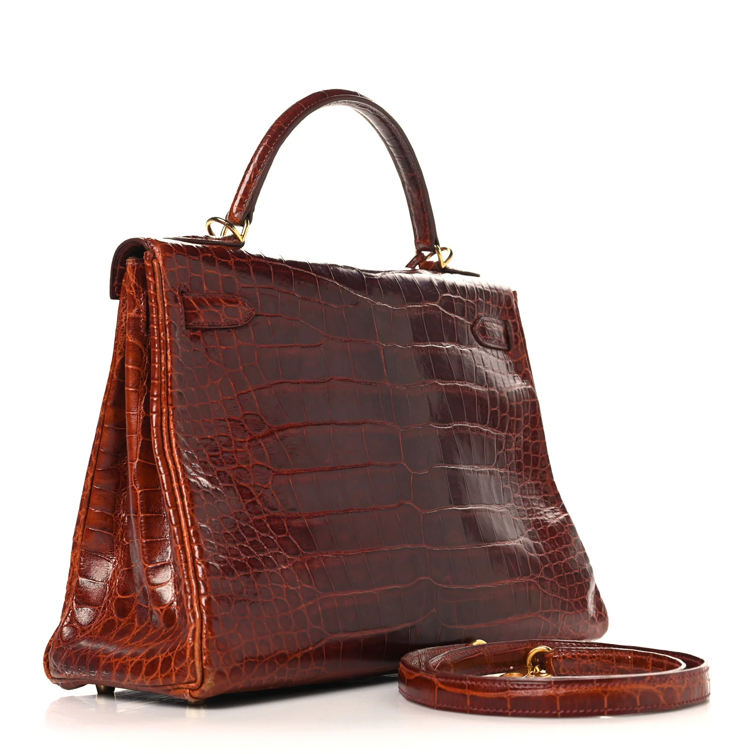 Shiny Alligator Kelly Retourne 32 Miel - Image 2