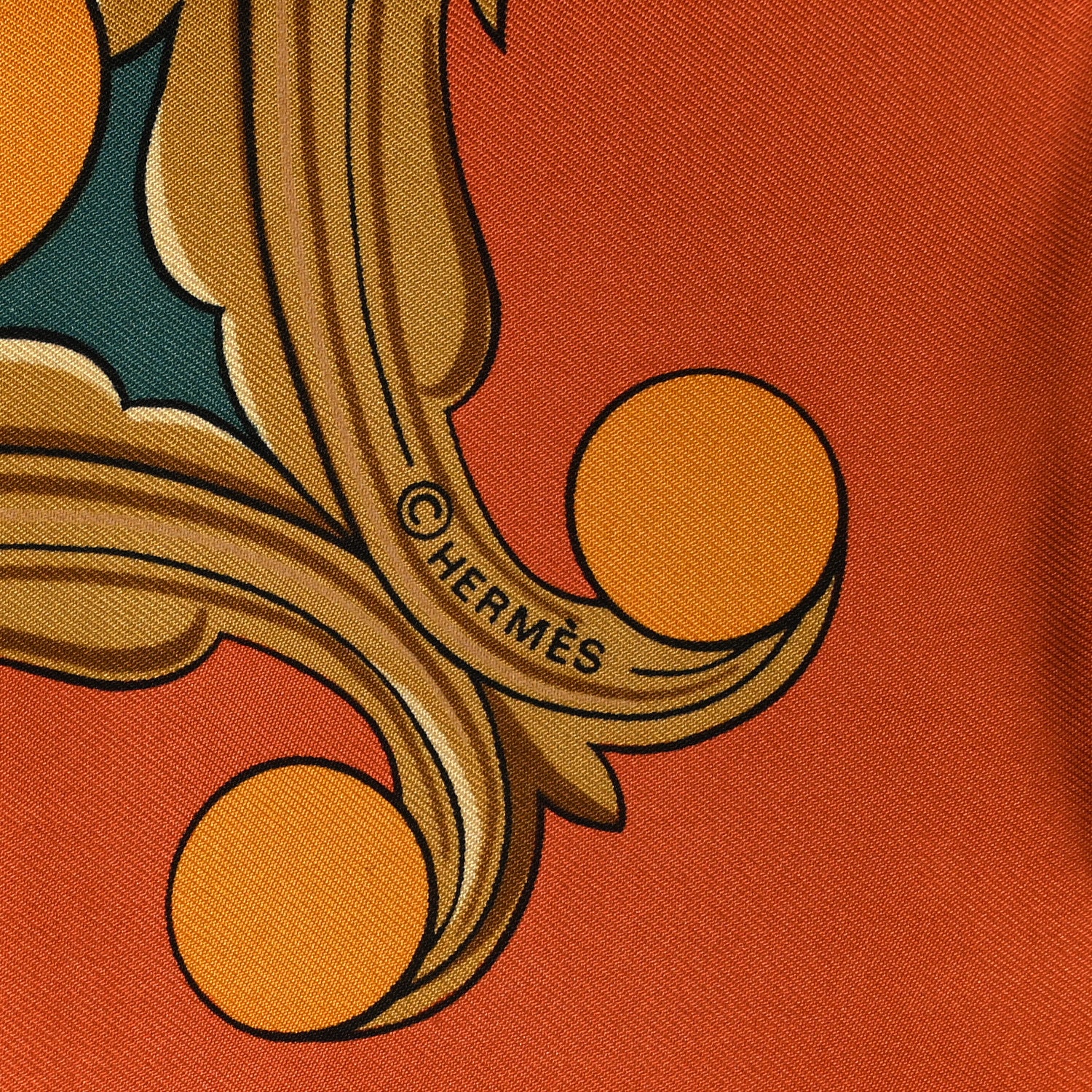 Silk Animaux Solaires Scarf 90 - Image 3