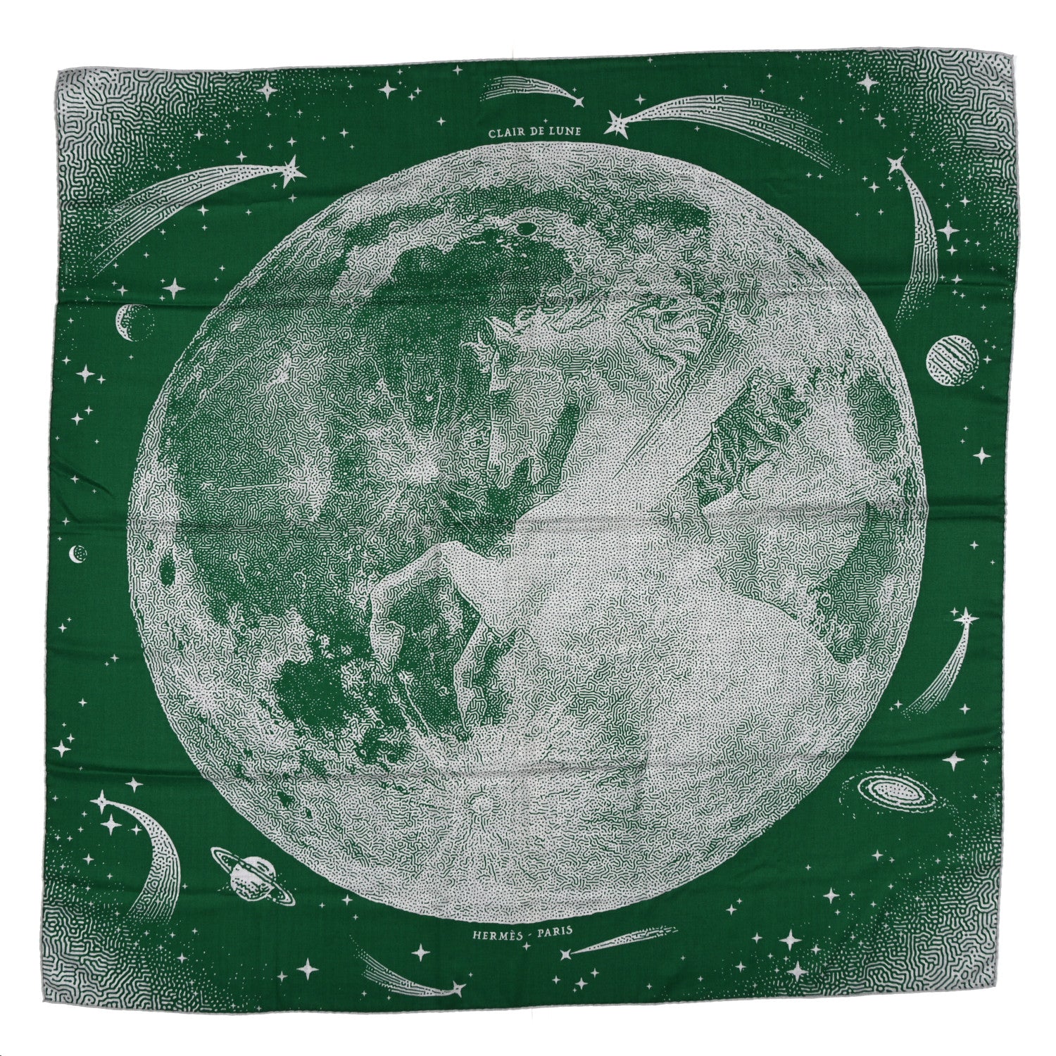 Silk Cashmere Clair De Lune Shawl 140 Green