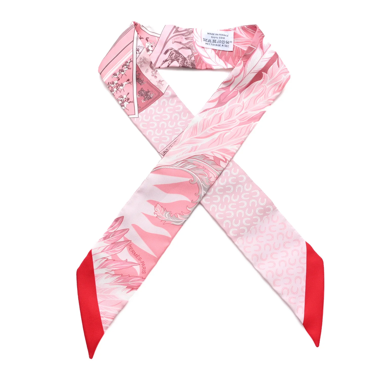 Silk Cheval Phoenix Twilly Grenadine Rose Gris