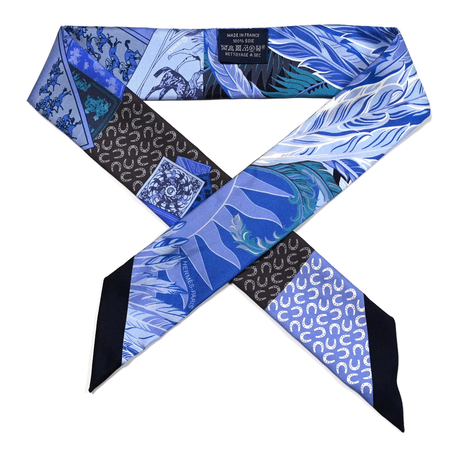 Silk Cheval Phoenix Twilly Marine Ciel Cobalt