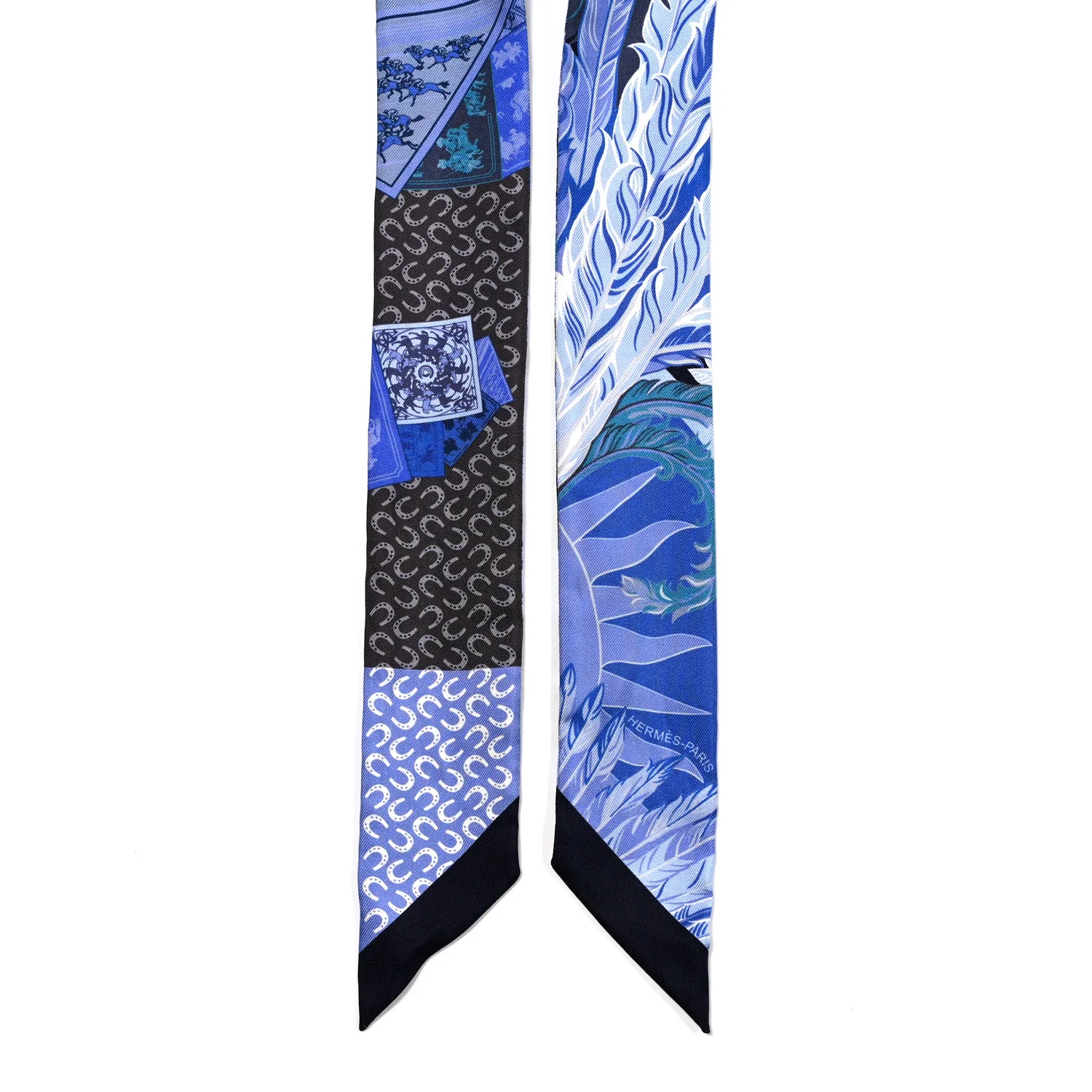 Silk Cheval Phoenix Twilly Marine Ciel Cobalt - Image 2