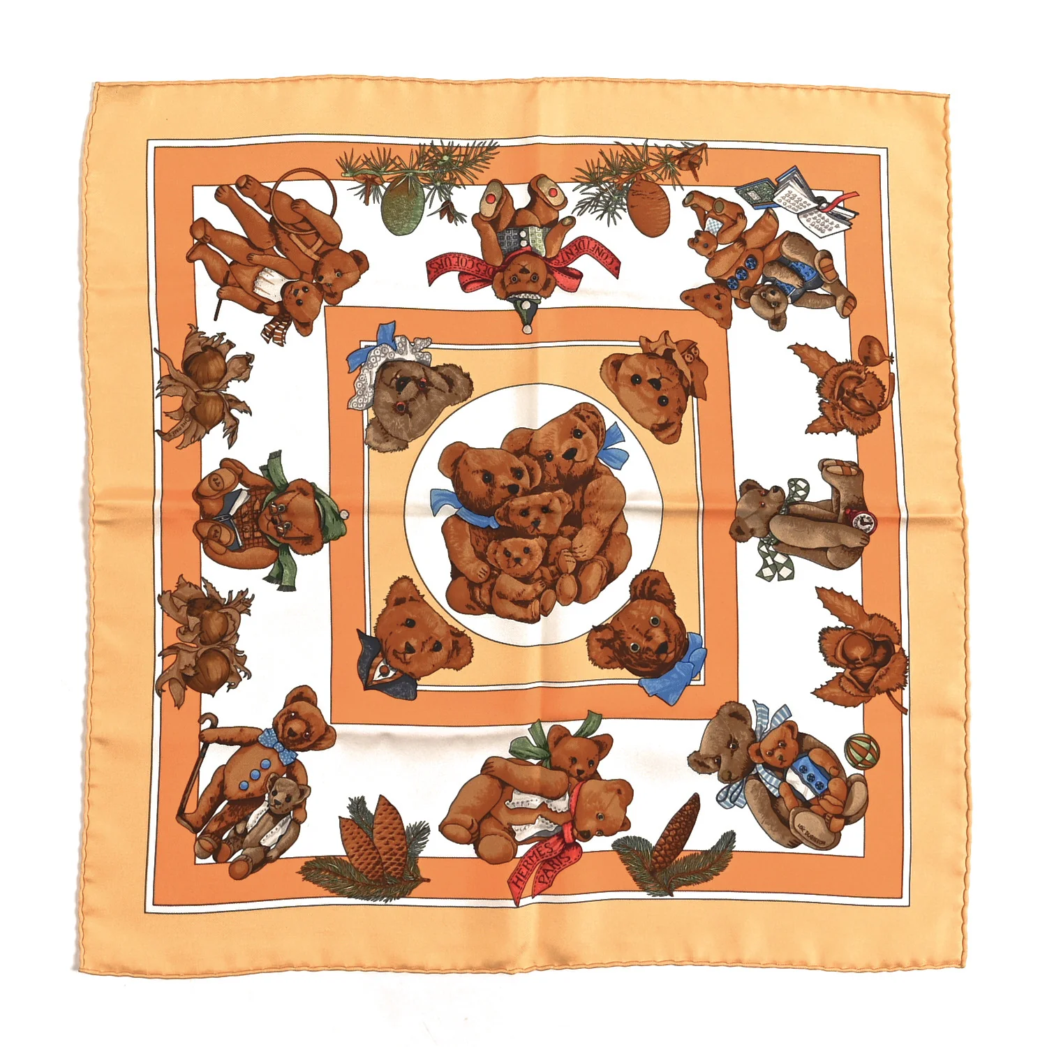 Silk Confident Des Coeurs Pocket Square Scarf