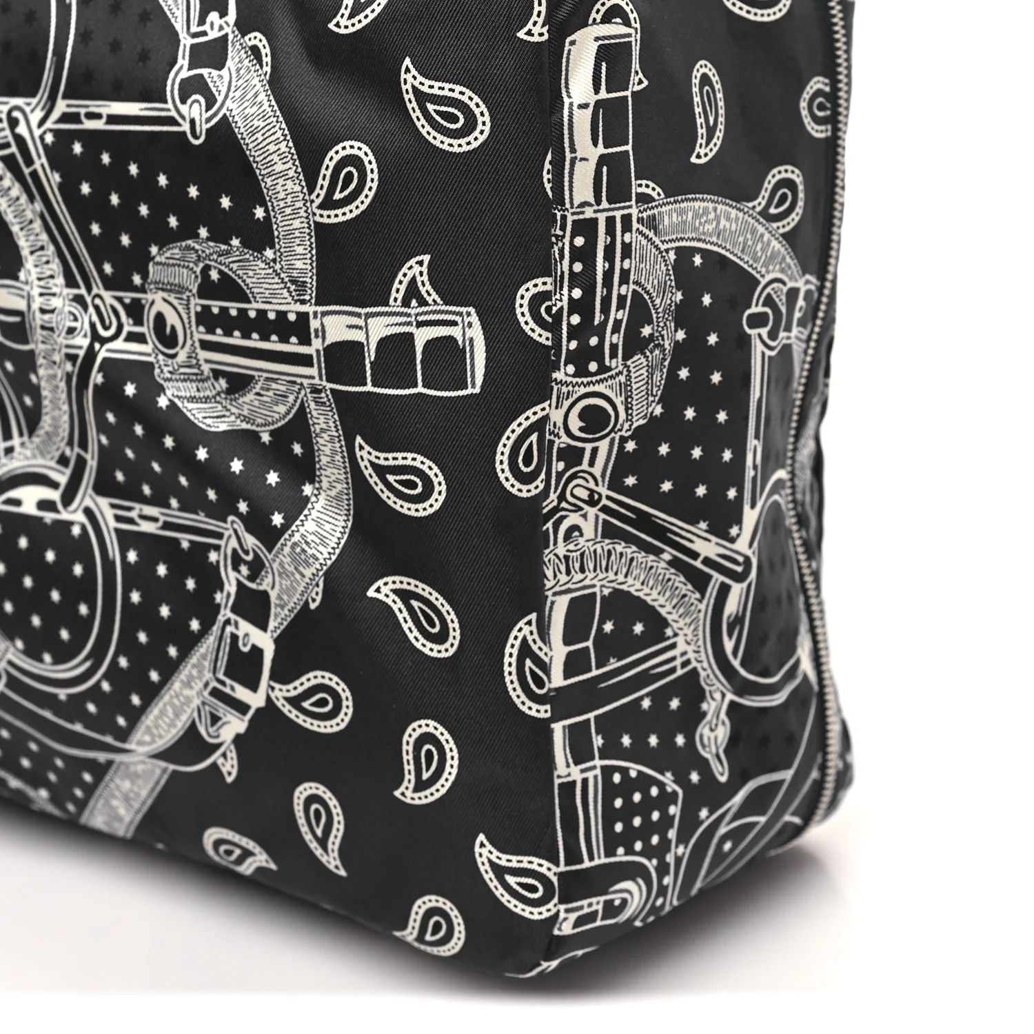 Silk Eperon d'Or Bandana Travelsilk PM Cube Bleu Nuit Fauve - Image 10