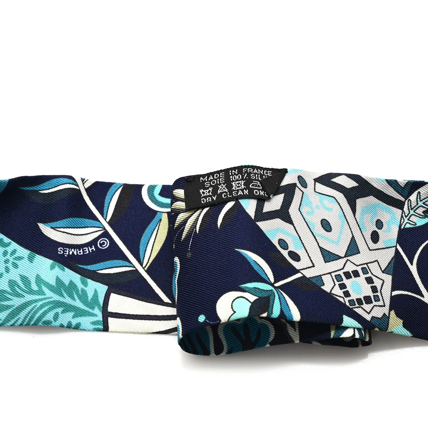 Silk Fleurs et Papillons de Tissus Twilly Bleu - Image 3