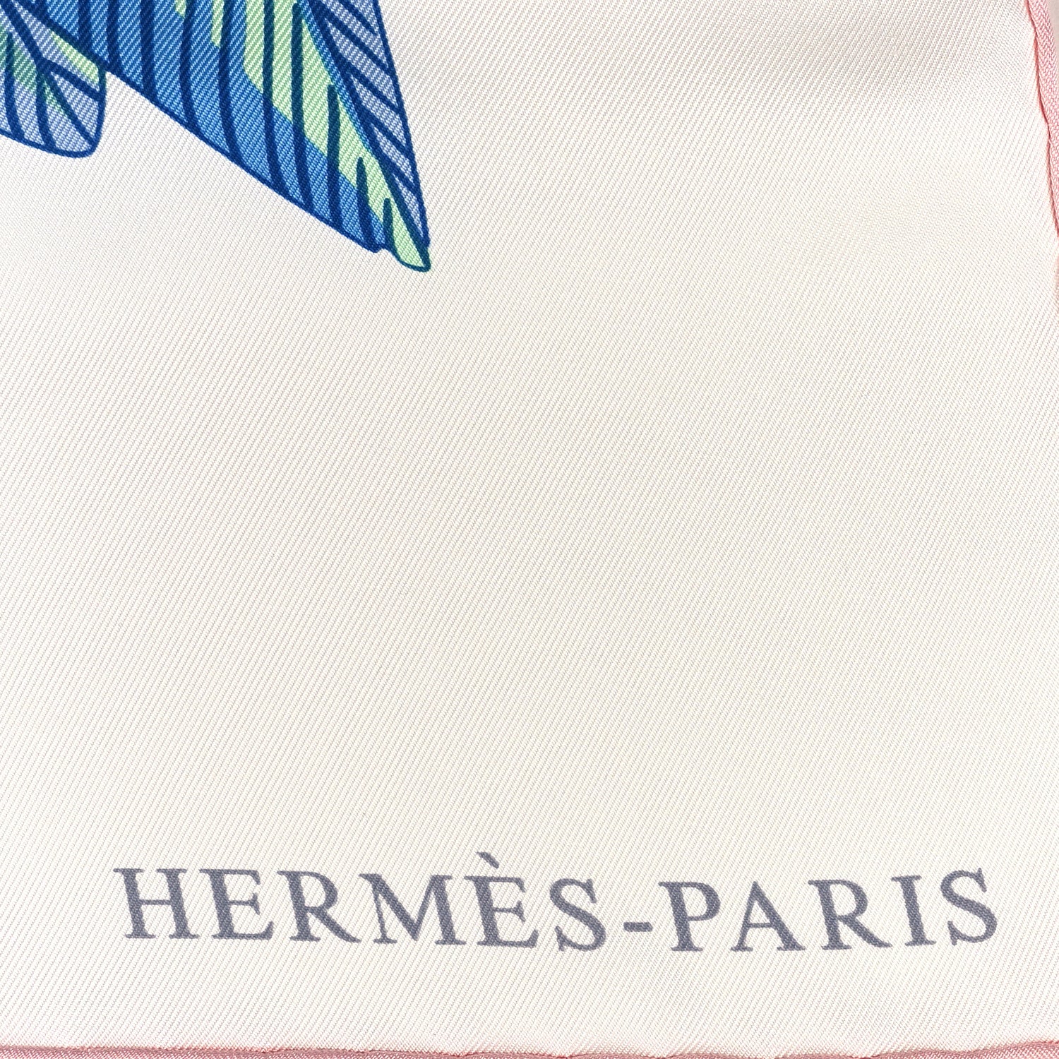 Silk Giant Toucans De Paradis Scarf 140 White Bleu Multicolor - Image 2
