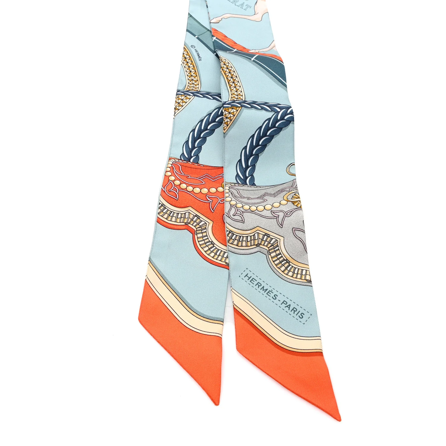 Silk Grand Apparat Twilly Argile Clair Orange Jaune - Image 2