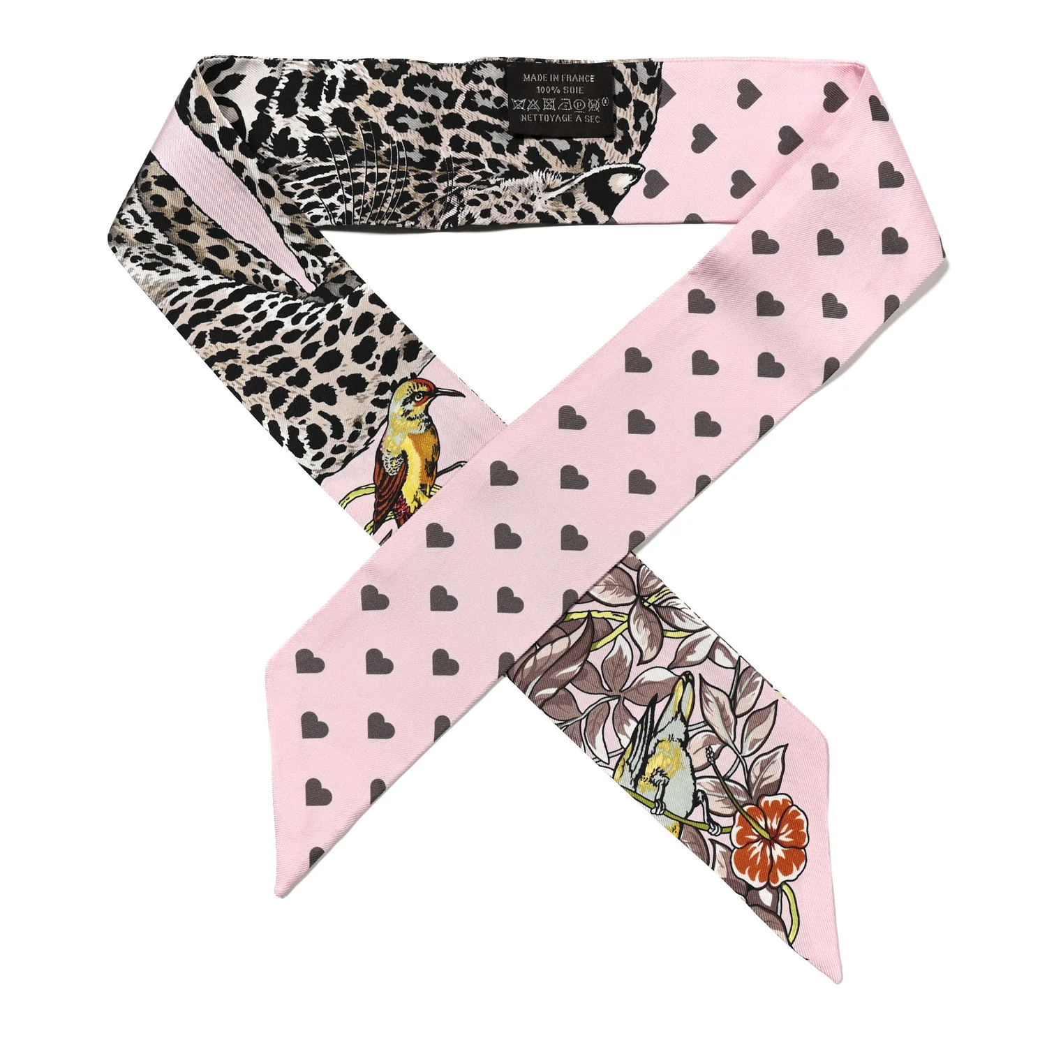Silk Jungle Love Love Twilly Rose Pale Etoupe