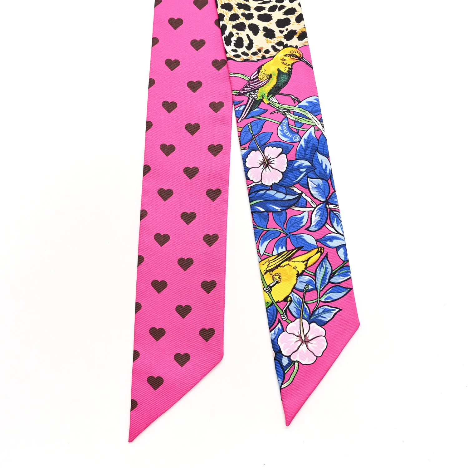 Silk Jungle Love Love Twilly Rose Vif Bleu Roy - Image 2