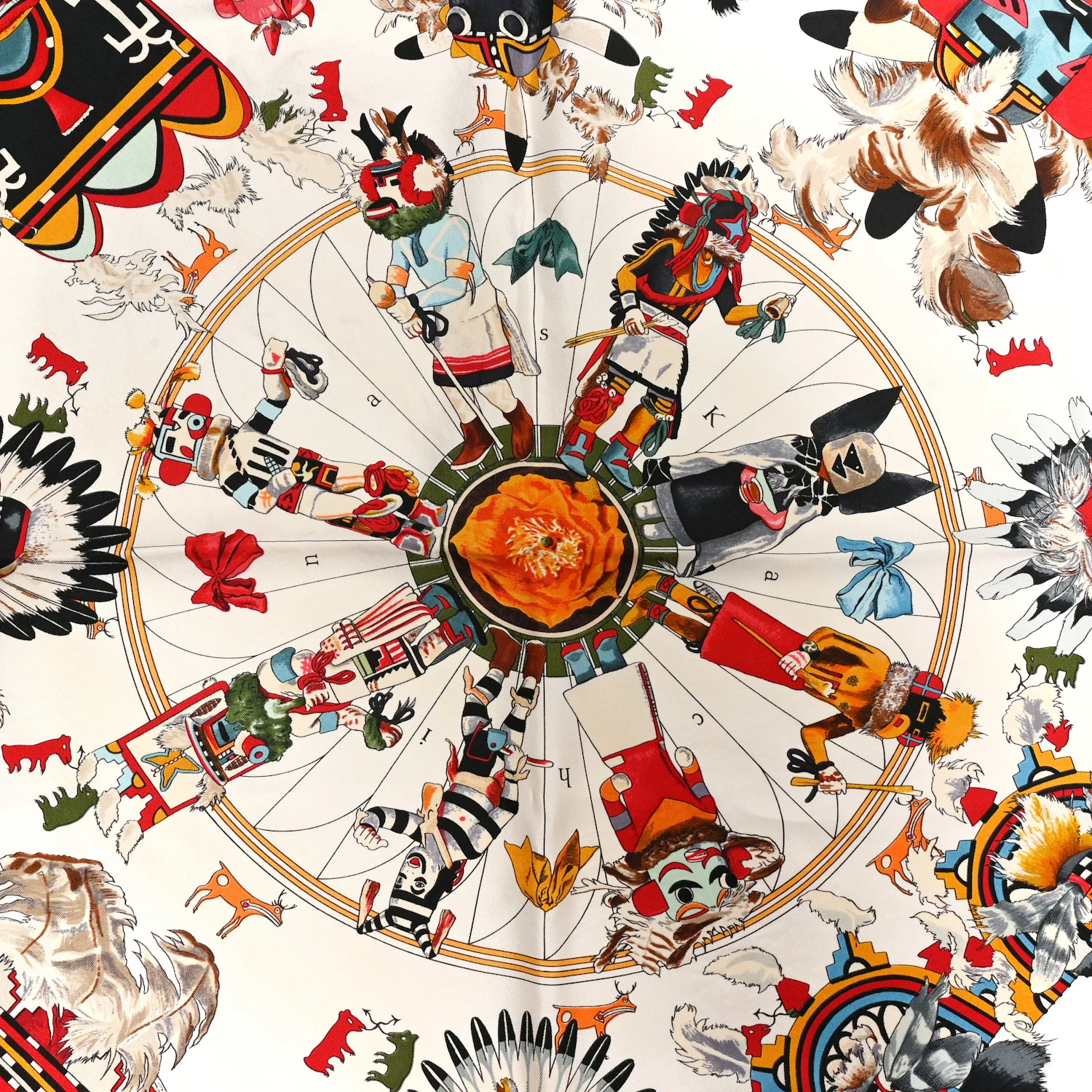 Silk Kachinas Wash Scarf 90 - Image 5