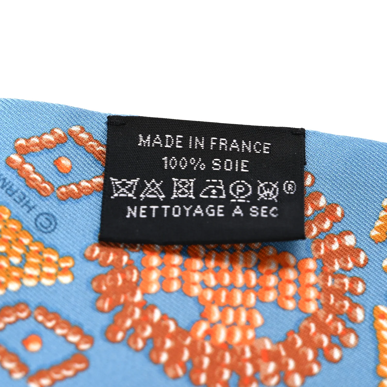 Silk Kelly En Perles Twilly Bleu Azur Orange - Image 4