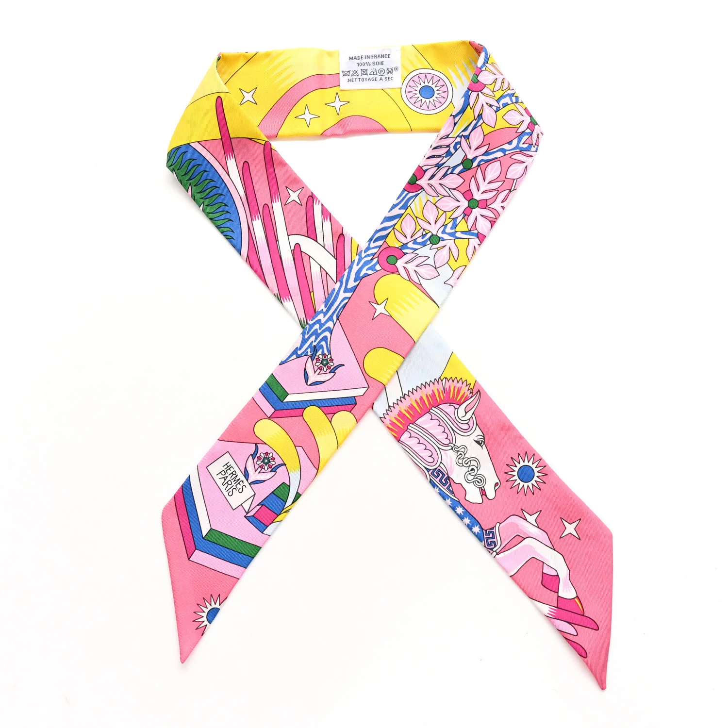 Silk La Source de Pegase Twilly Rose Vif Jaune Vif