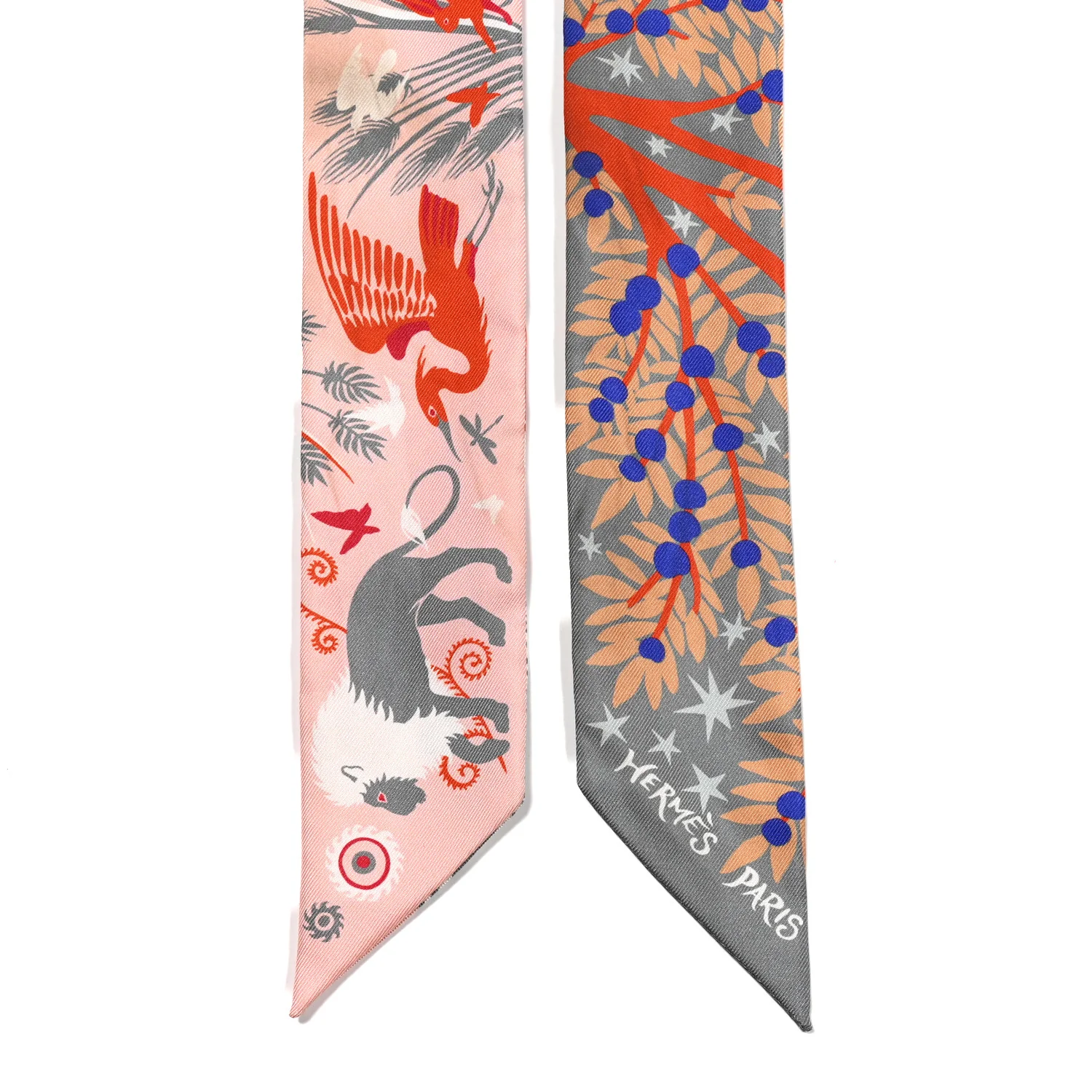 Silk Le Charme D Orphee Twilly Gris Acier Rose Poudre - Image 2